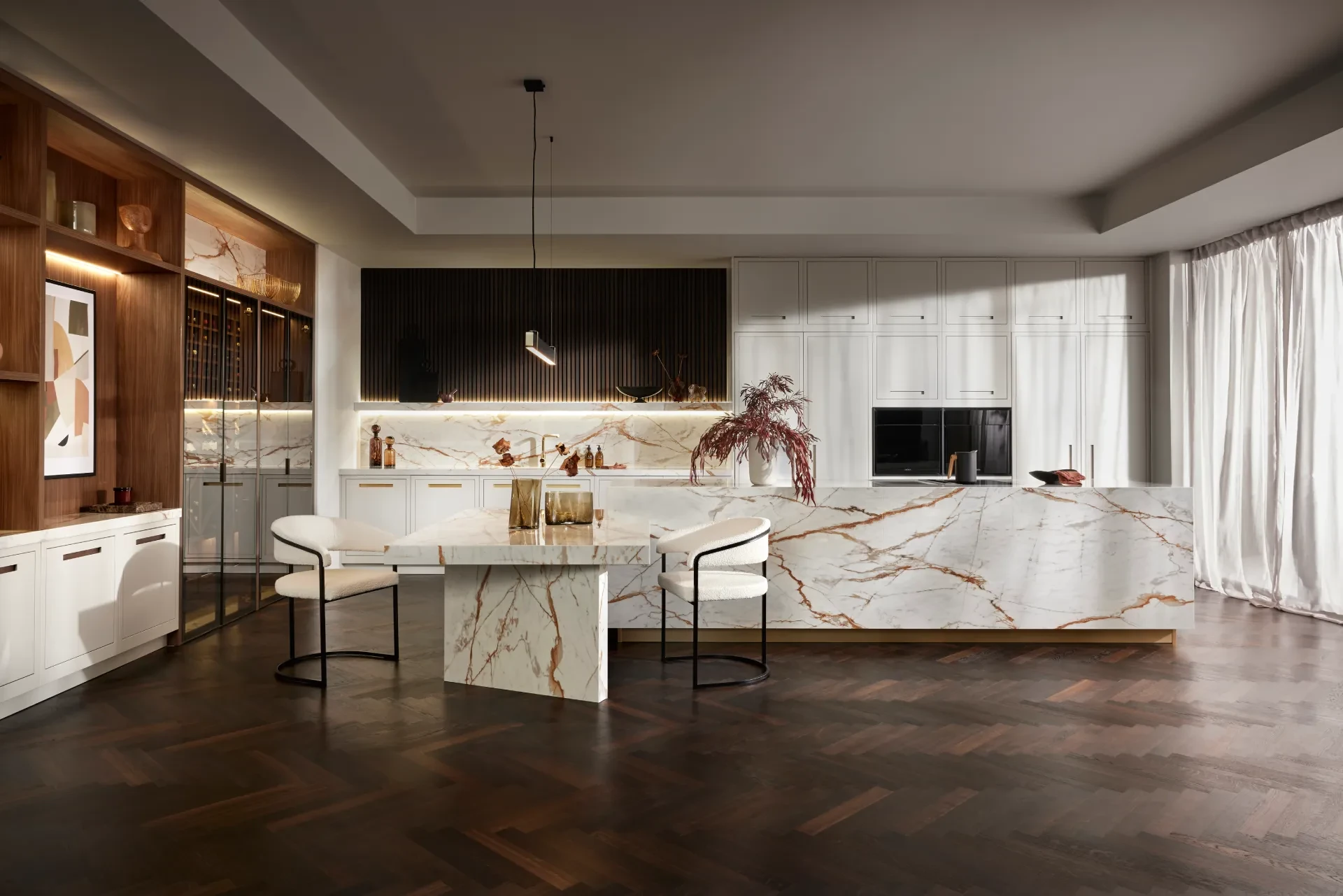 Slab Extended Channel Kitchens | Slab Cabinets | Slab Kitchen Doors