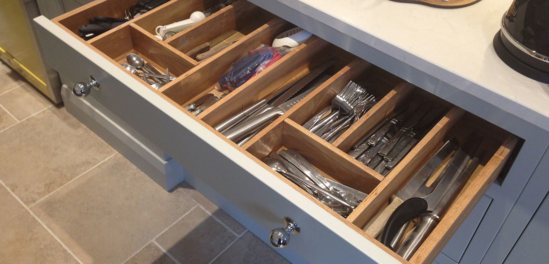 Half Pencil & Scalloped | Chalk & Partridge Grey Kitchen