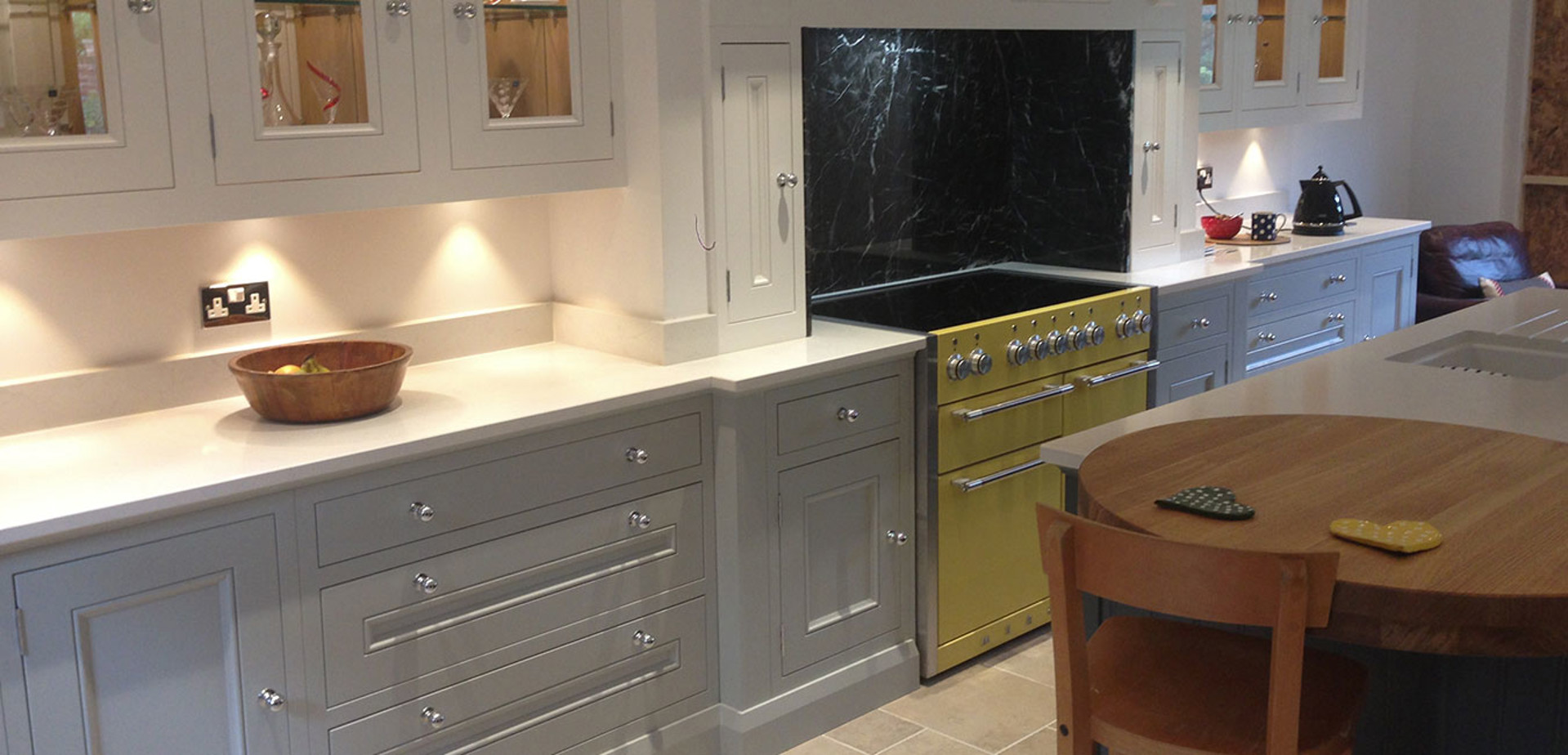 Half Pencil & Scalloped | Chalk & Partridge Grey Kitchen