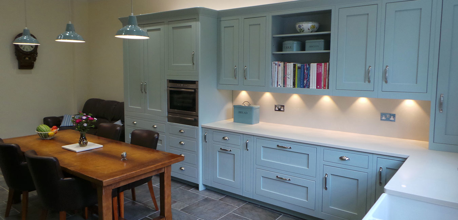 In-frame Shaker | China Blue Kitchen | Blue Shaker Kitchen