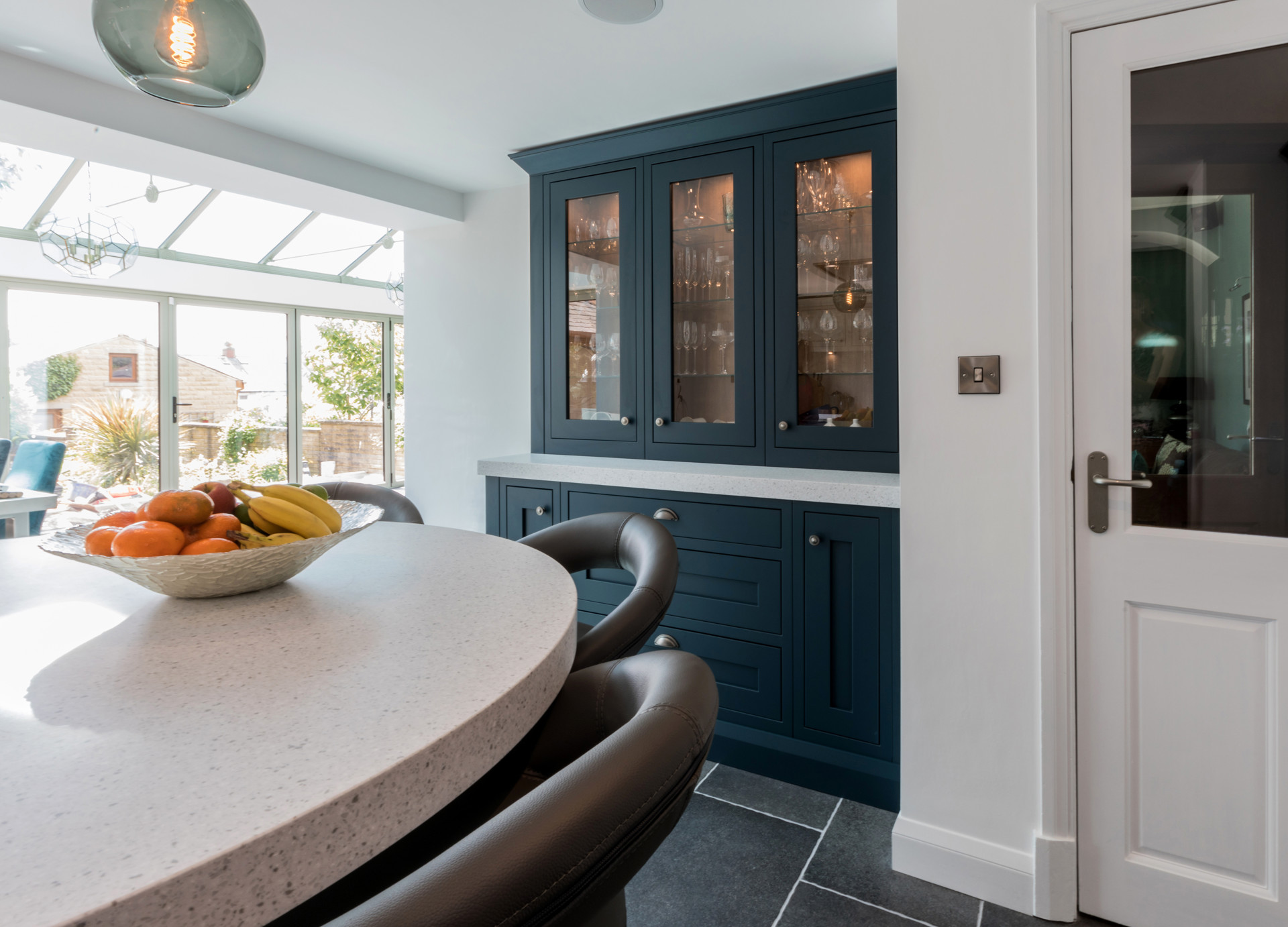 In-frame Shaker | Partridge Grey | Hartforth Blue Kitchen