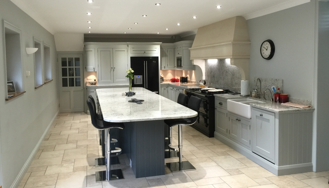 In-Frame Shaker Partridge Grey & Slate Kitchen