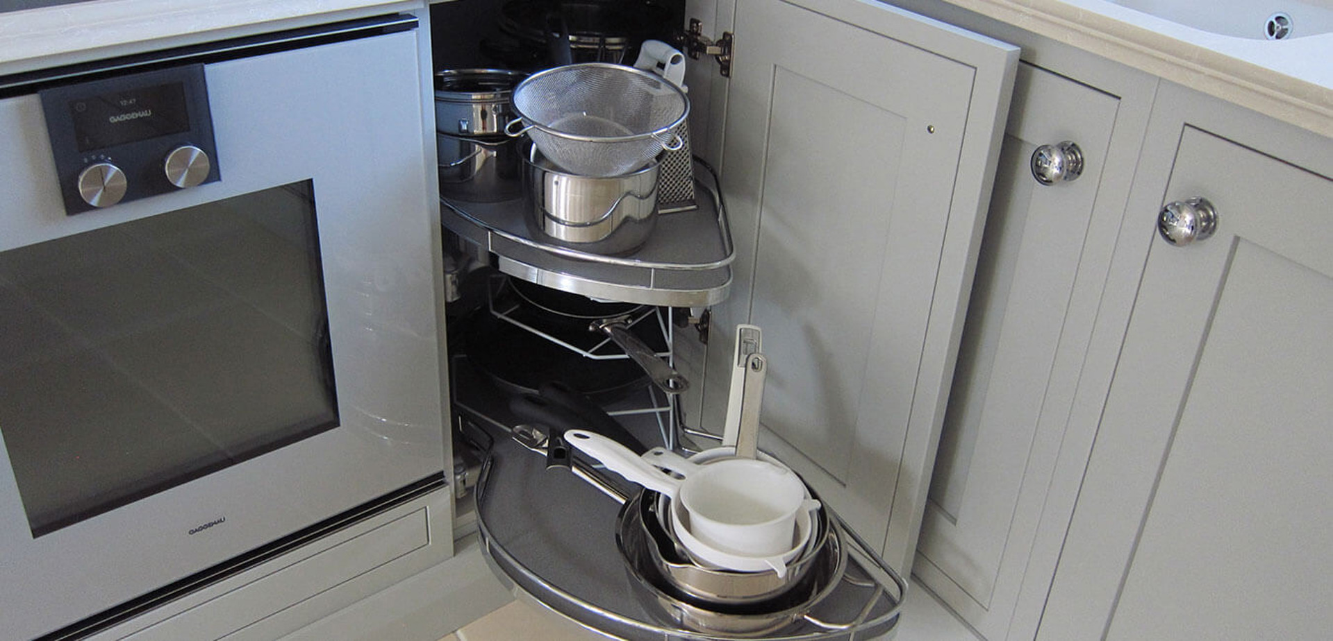 In-frame Shaker | Partridge Grey Kitchen Units