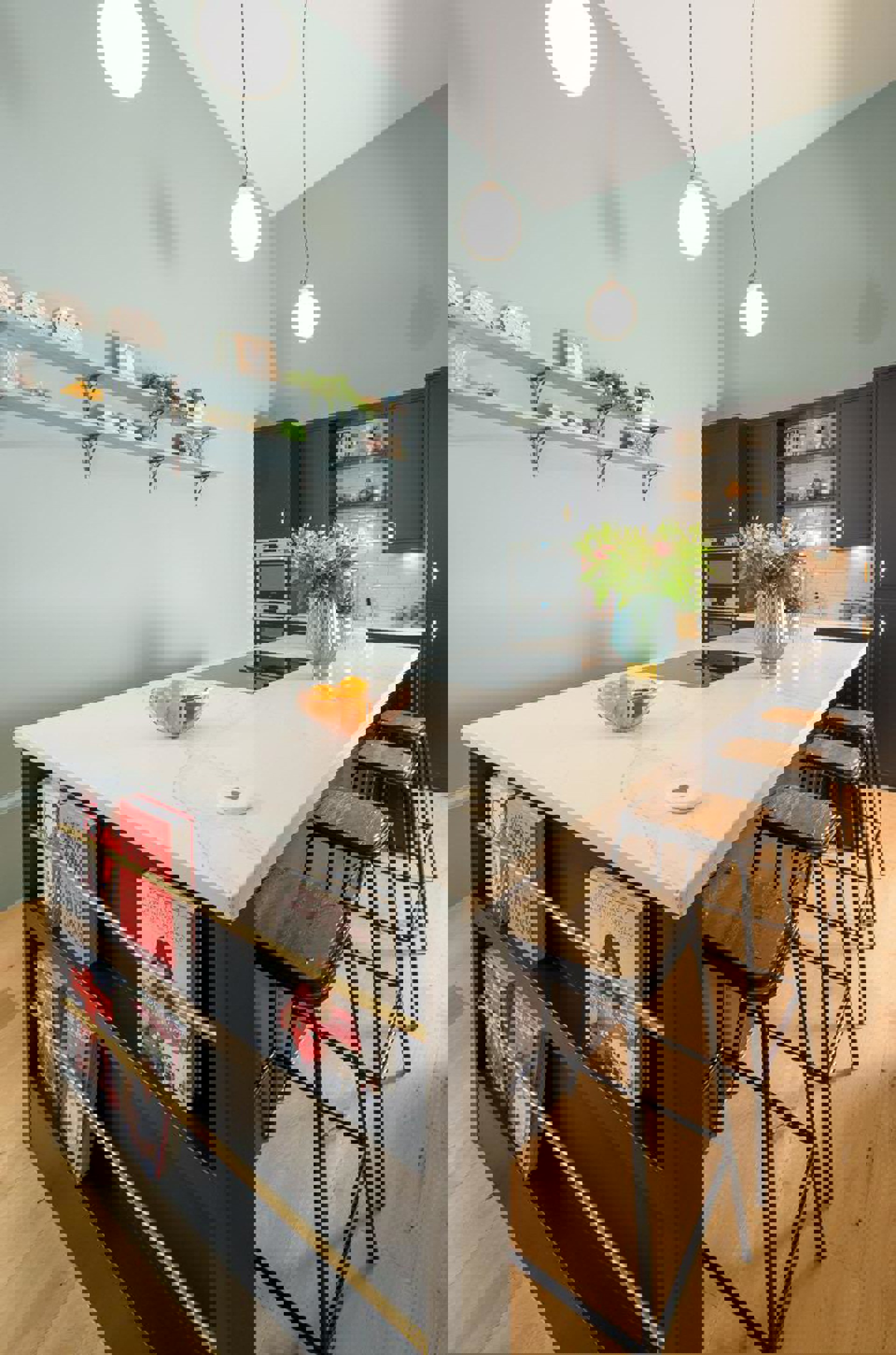 In-frame Slab and Georgian | Carbon & Chalk Blue