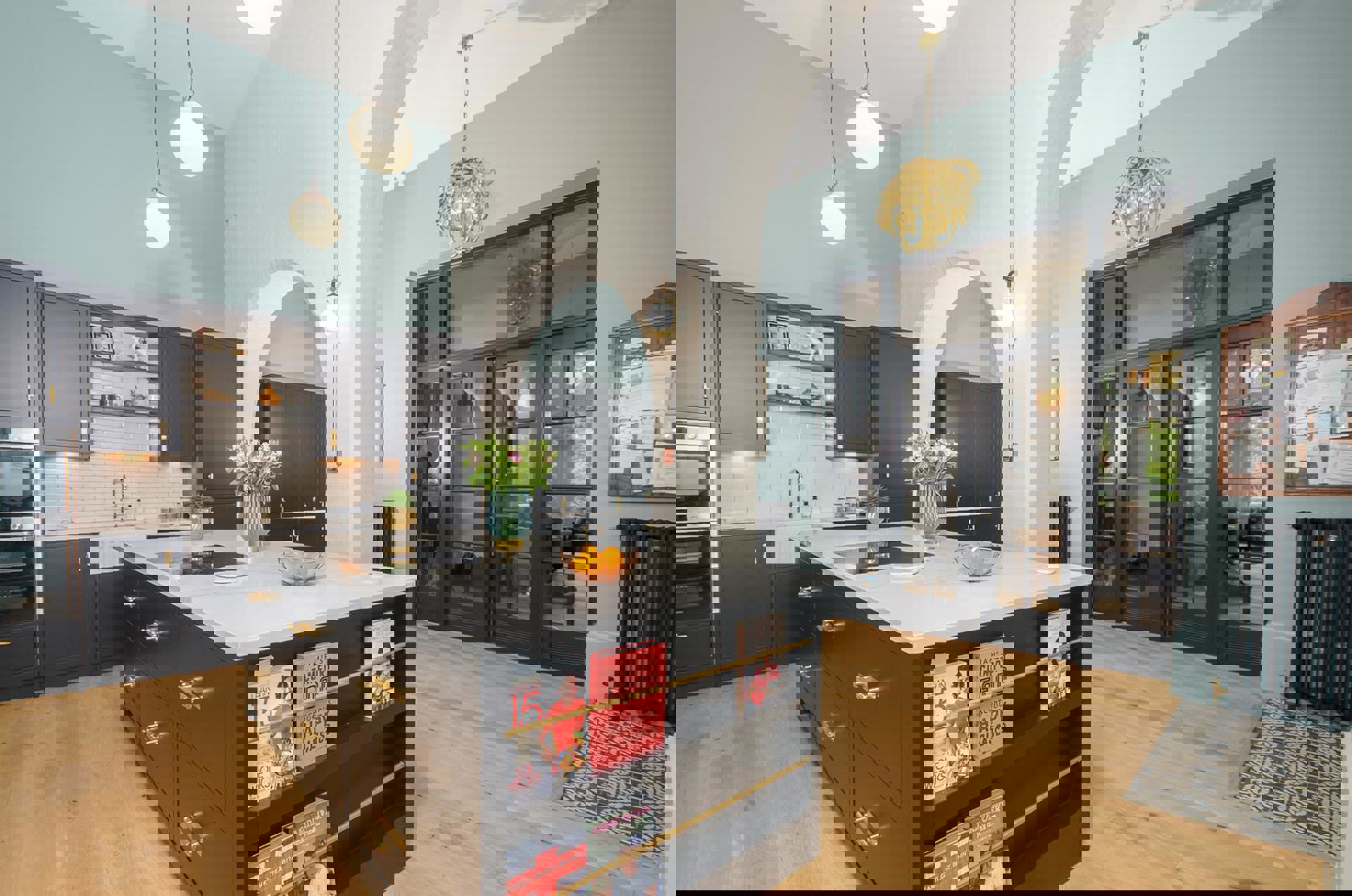 In-frame Slab and Georgian | Carbon & Chalk Blue