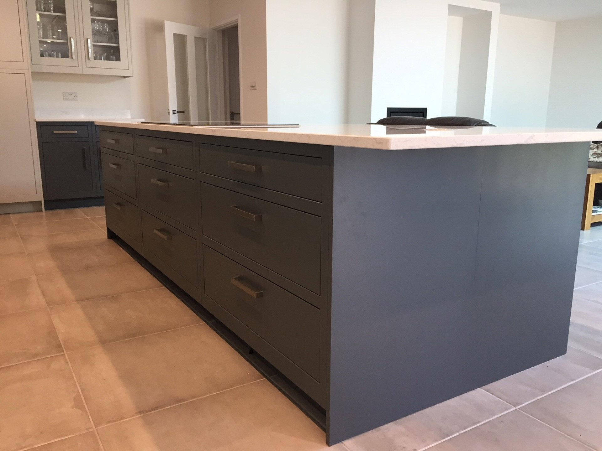 In-frame Slab | Dove Grey Kitchen | Charcoal Kitchen