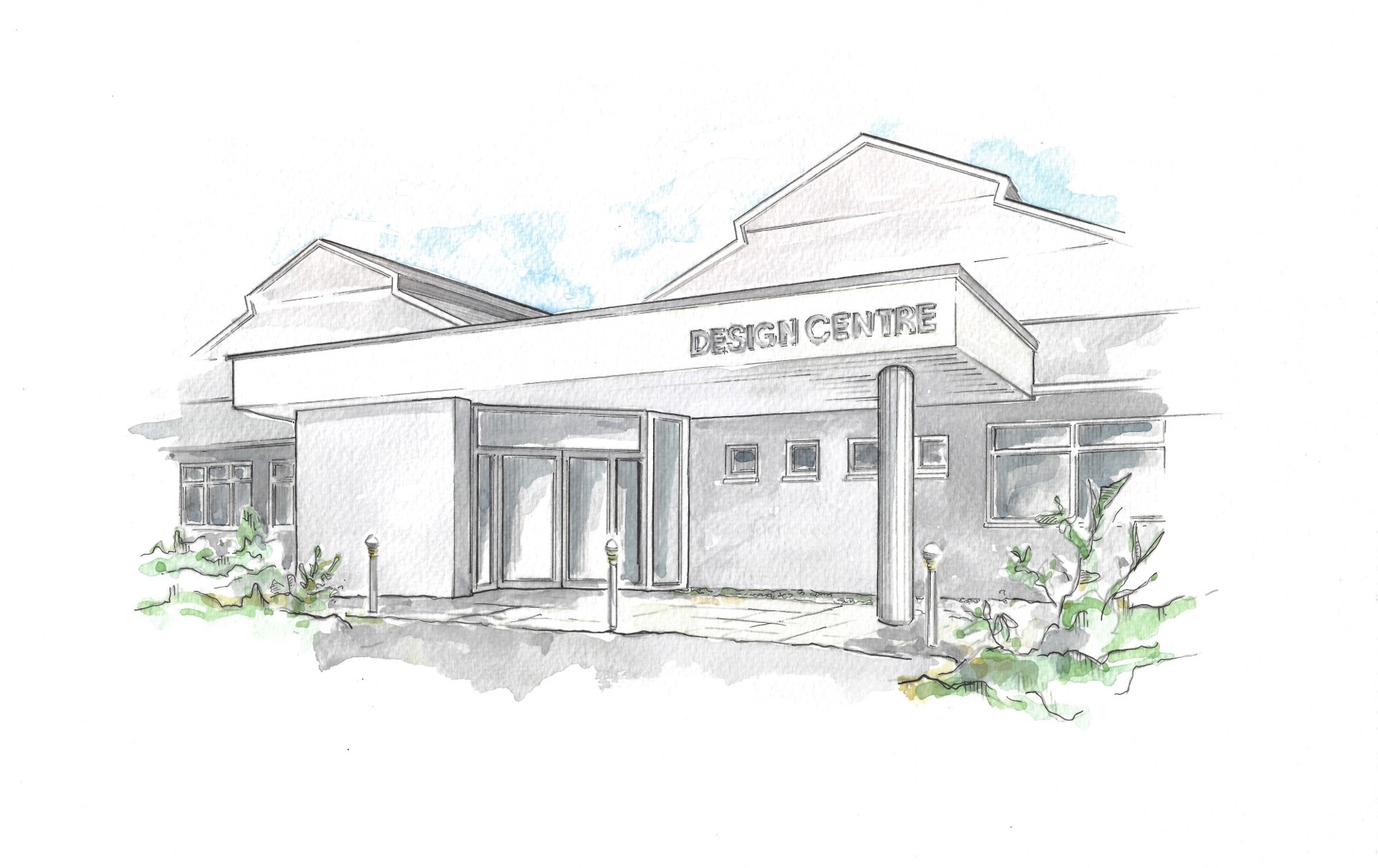 1909 Northern Design Centre water colour image