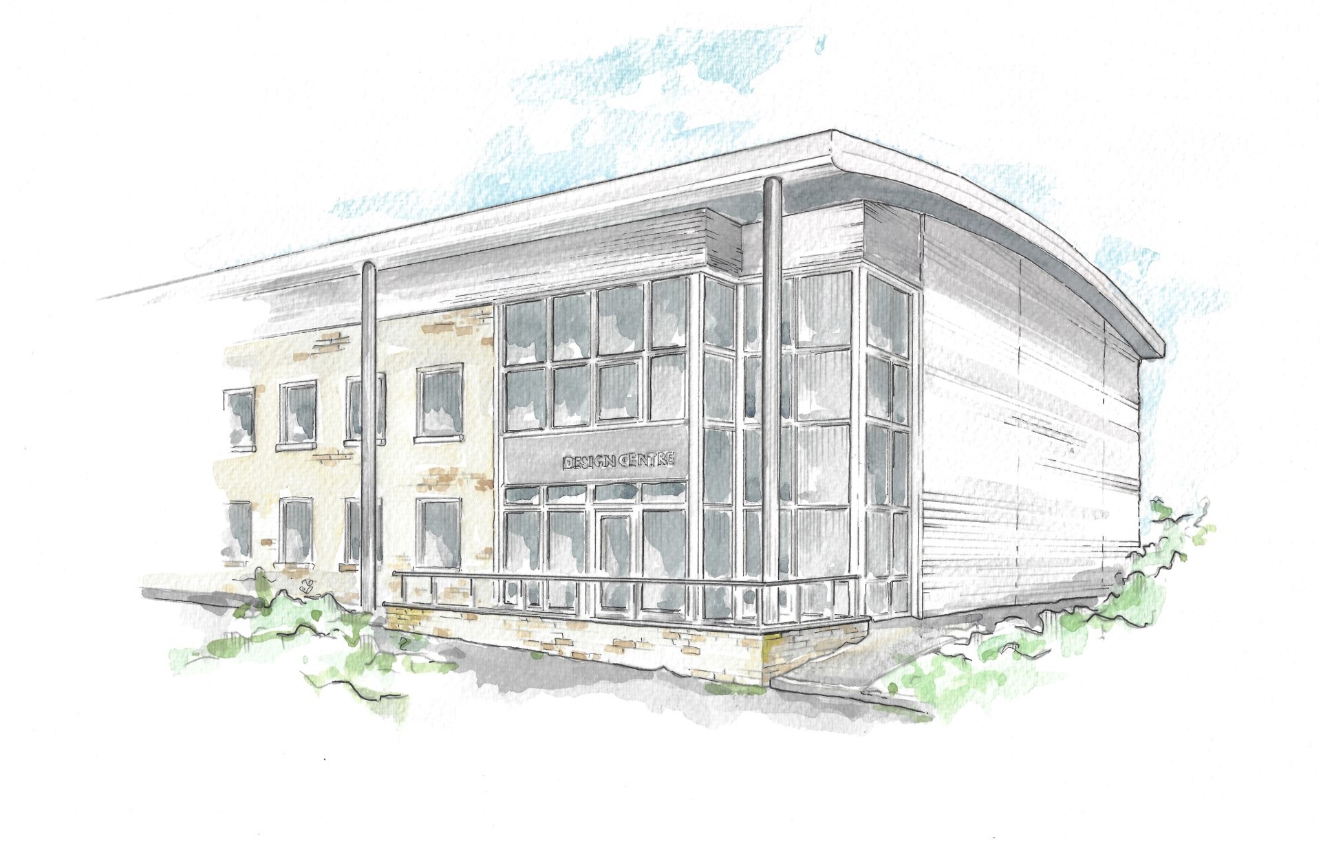 1909 Southern Design Centre water colour image