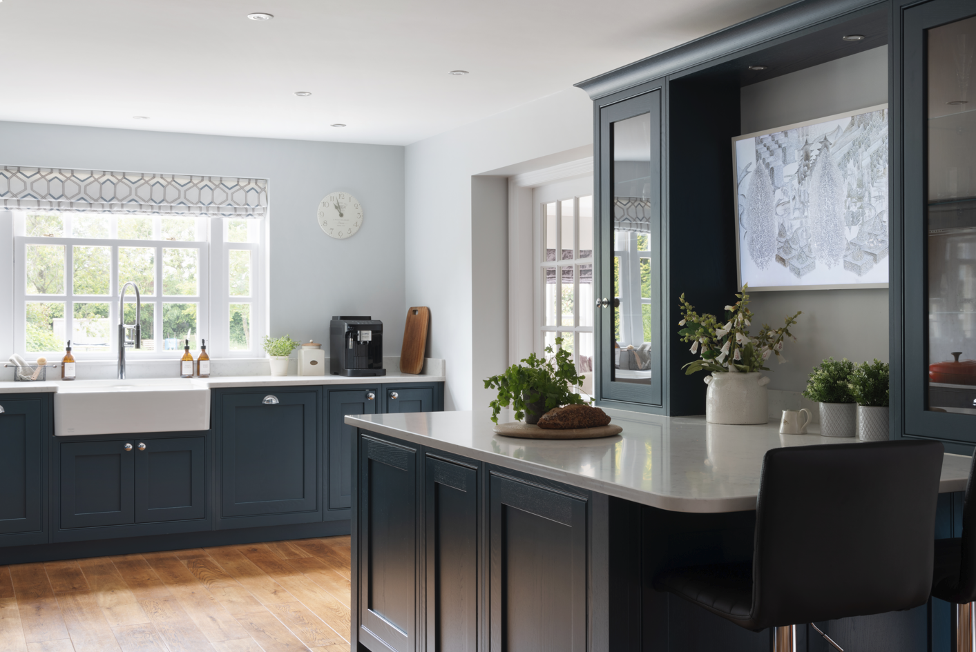 Clarendon In-Frame Kitchen in Hartforth Blue | Project 