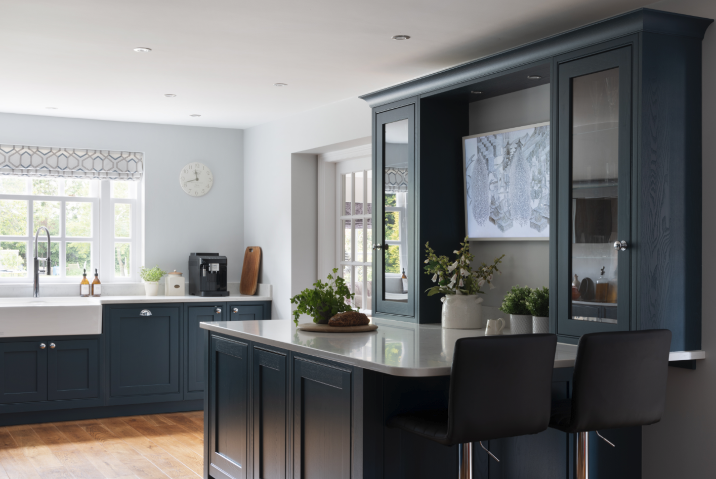 Clarendon In-Frame Kitchen in Hartforth Blue | Project 