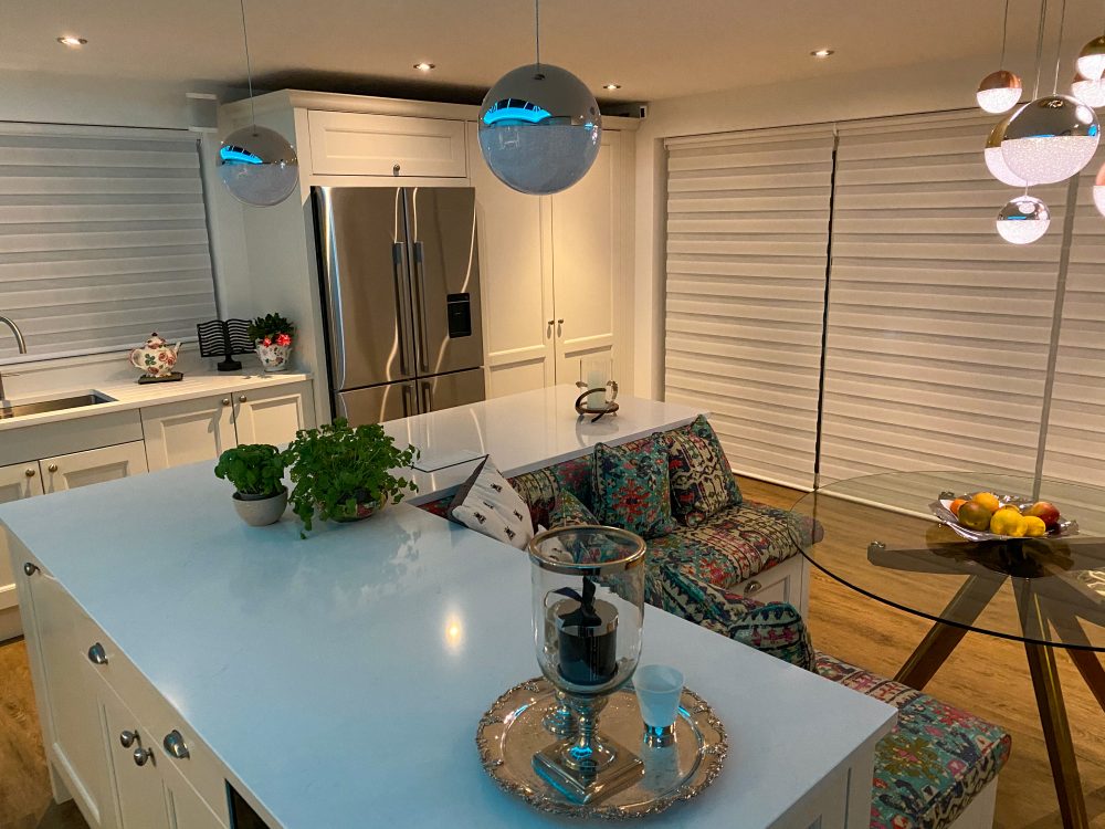 House in Upper Poppleton Kitchen | Beaded Door Painted Design