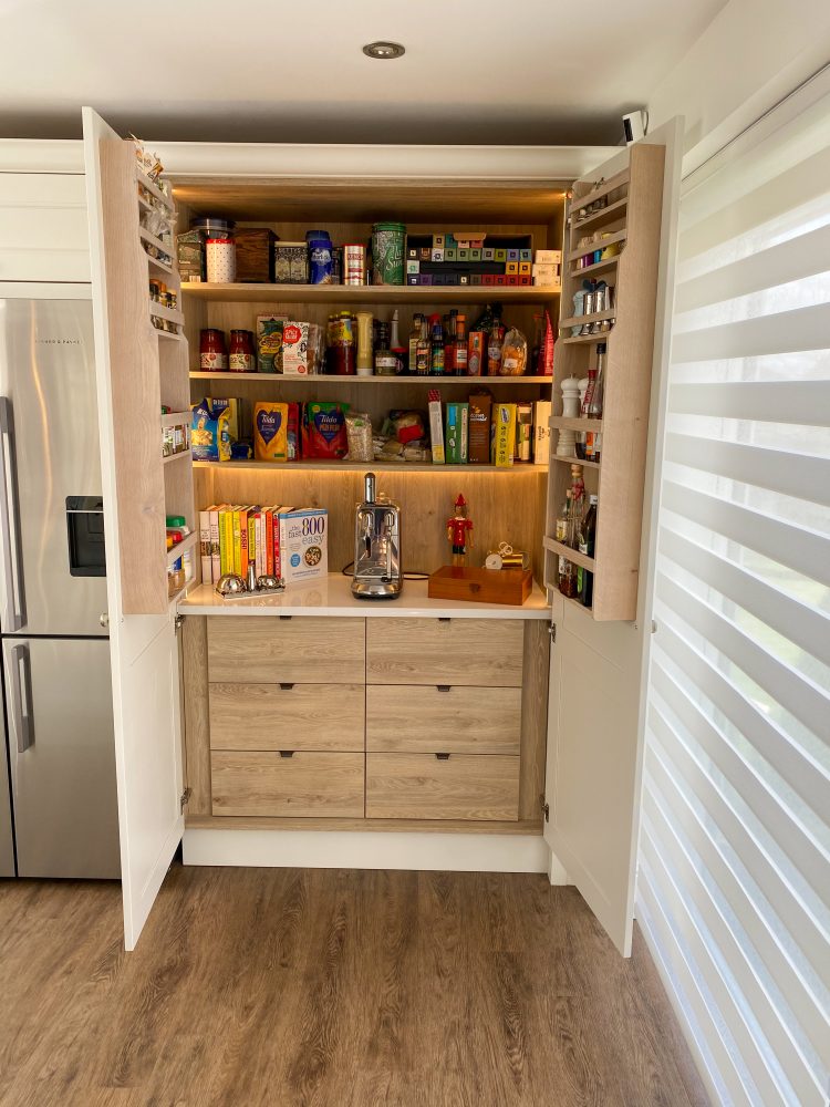 House in Upper Poppleton Kitchen | Beaded Door Painted Design