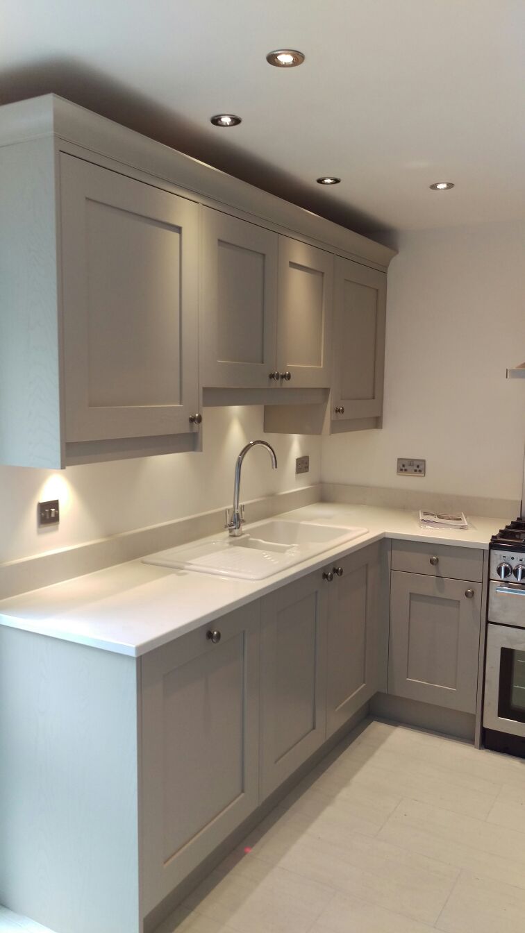 Riverview Apartment Kitchen | Timber Painted Shaker Stone 