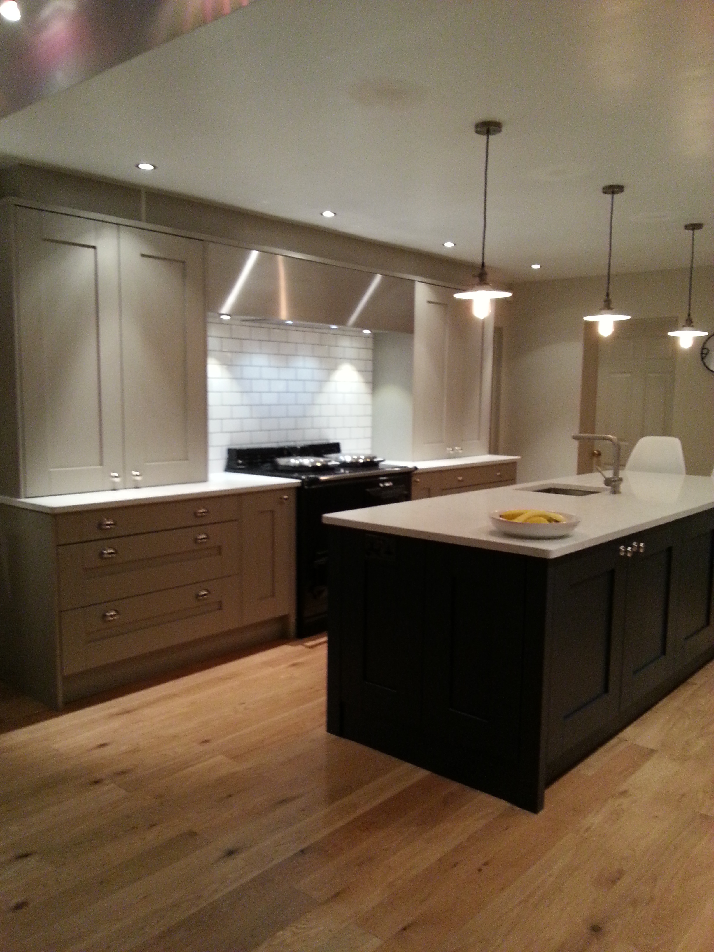 Timber Painted Shaker in Charcoal & Stone for Townhouse