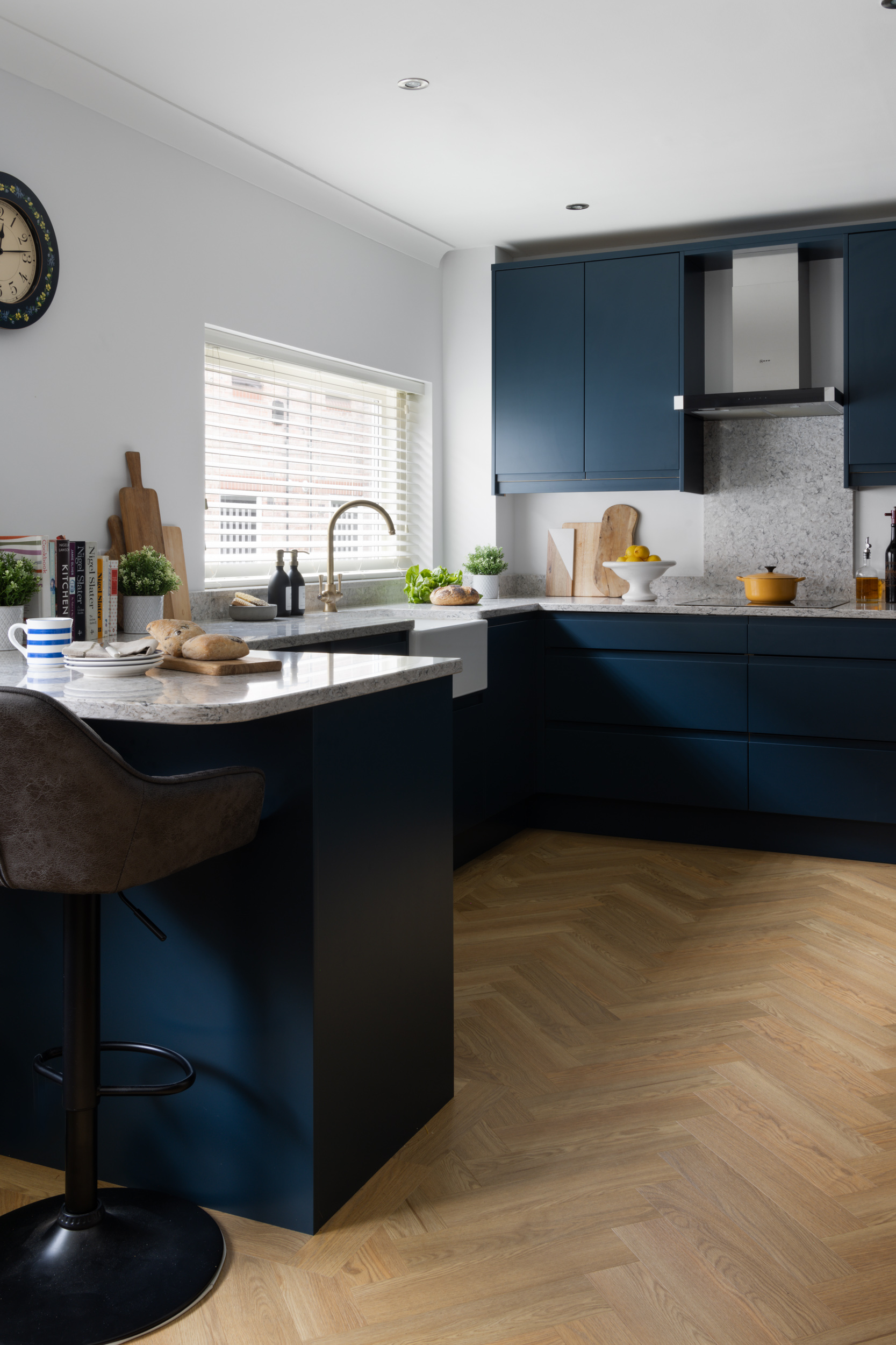 Modern Kitchen Project | Remo Hartforth Blue Design 
