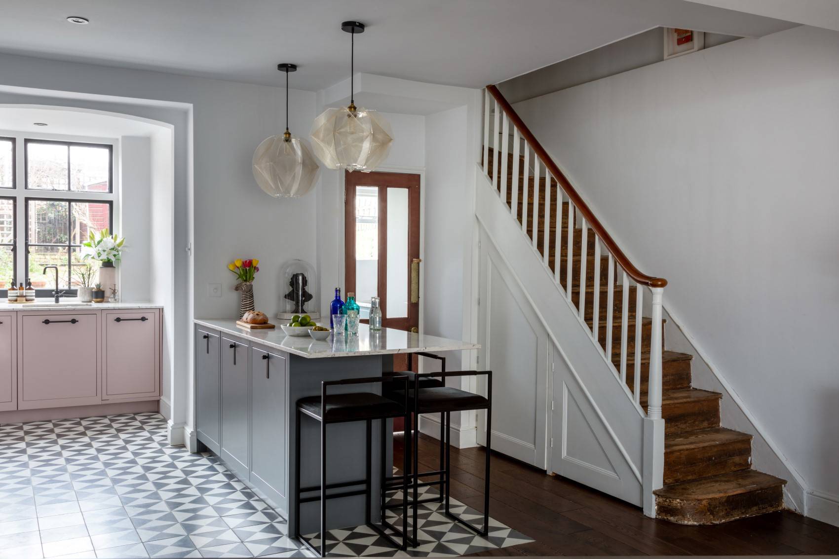 1909 Slab in Dry Rose & Slate 