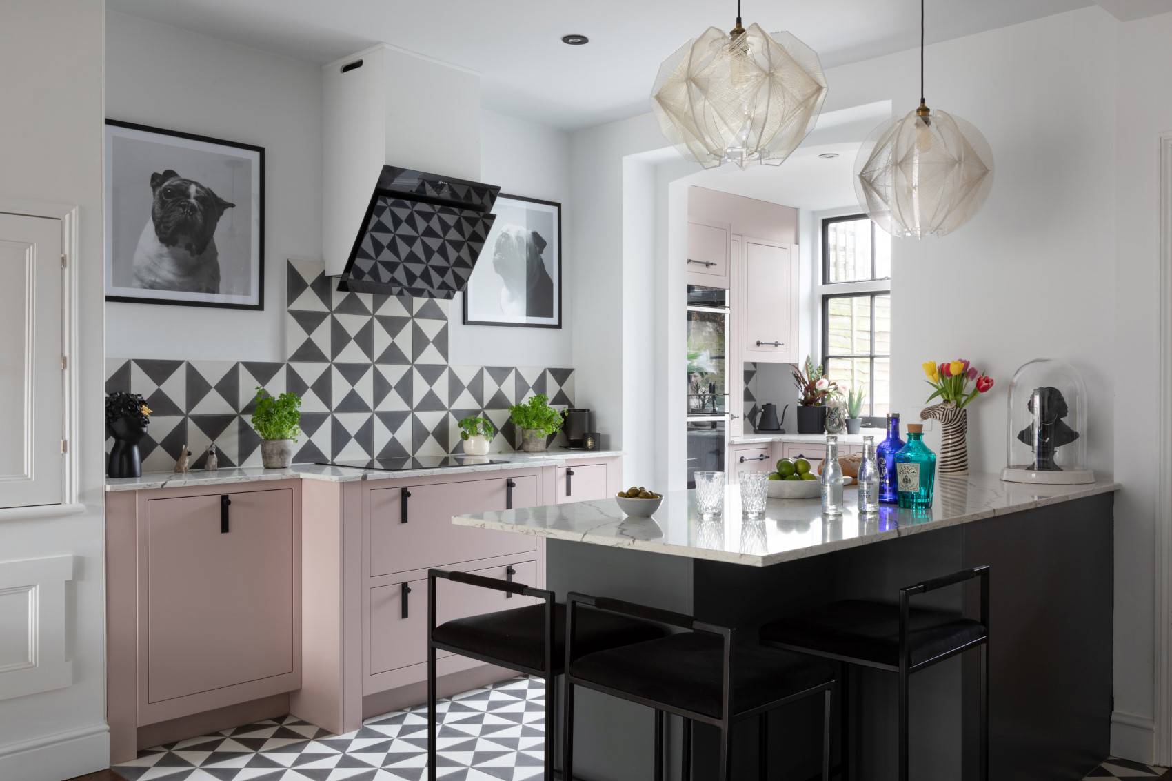 1909 Slab in Dry Rose & Slate 