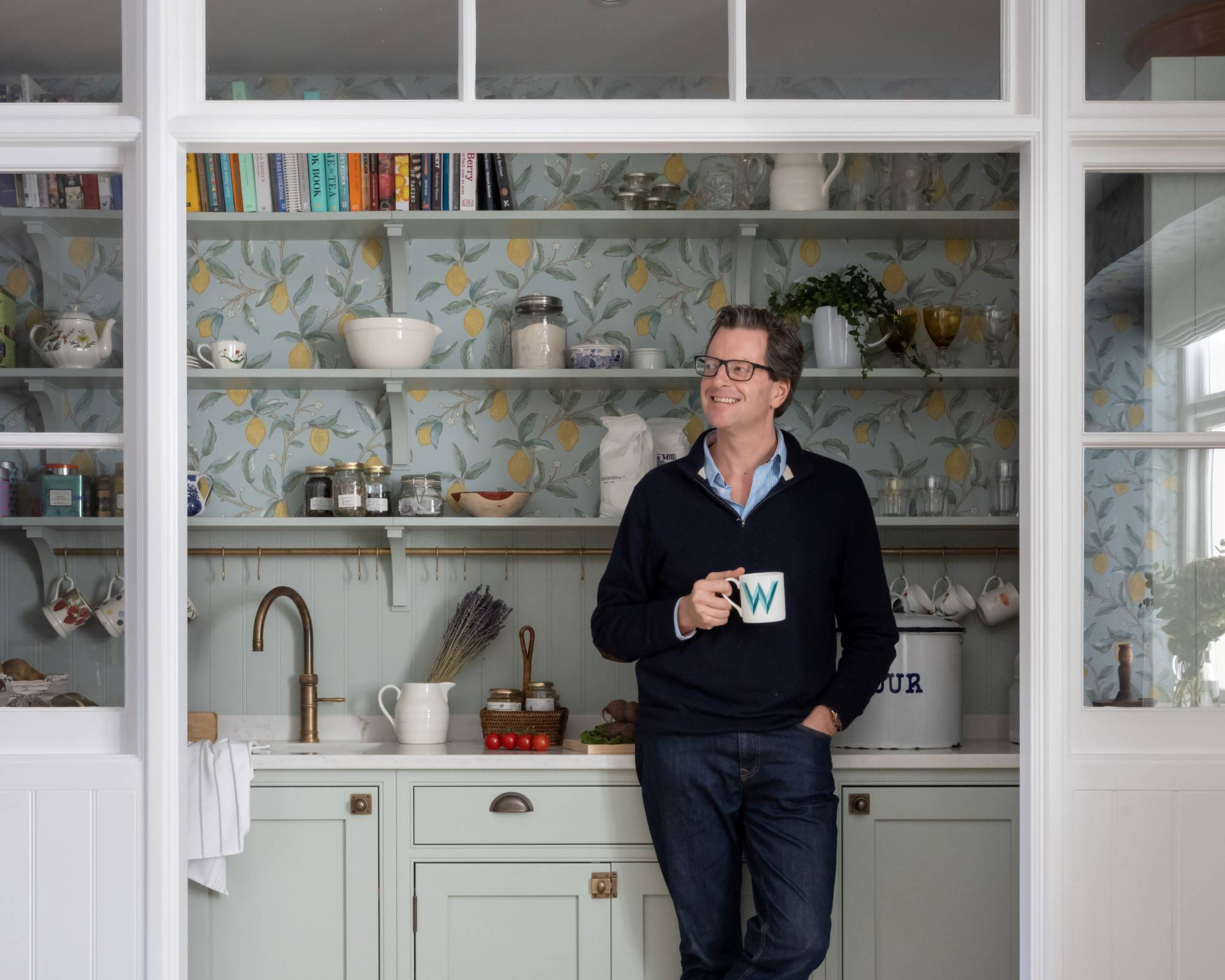 Clarendon in Chalk Blue 