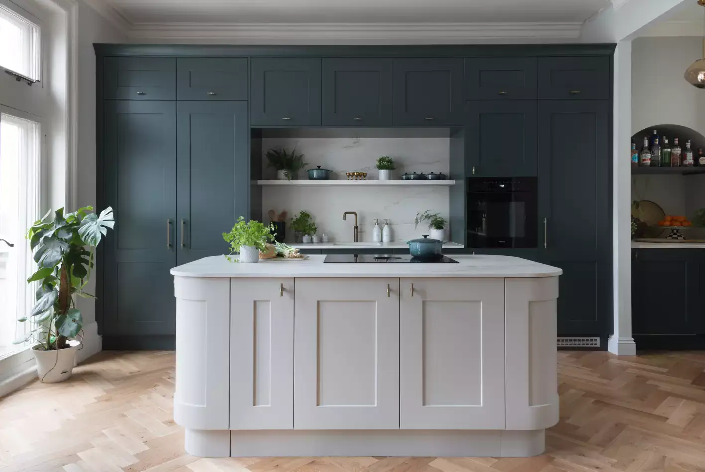 Fitzroy Copse Green & Taupe Grey