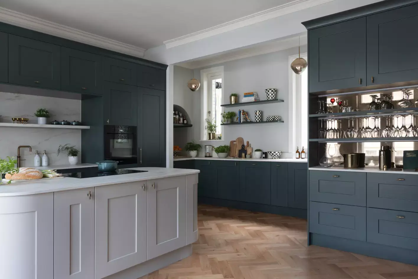 Fitzroy Copse Green & Taupe Grey