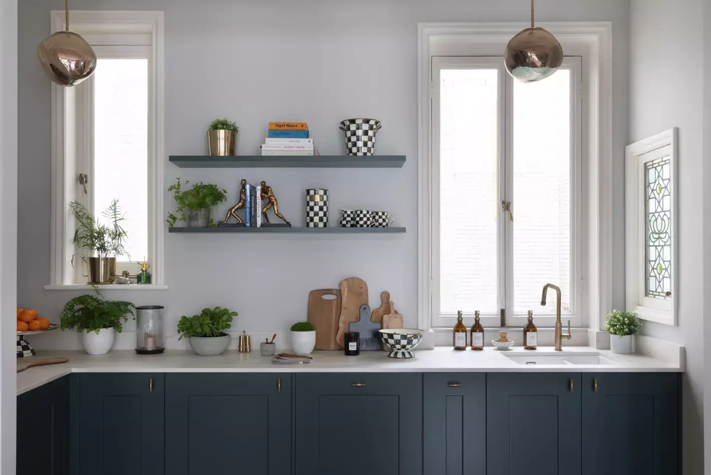 Fitzroy Copse Green & Taupe Grey