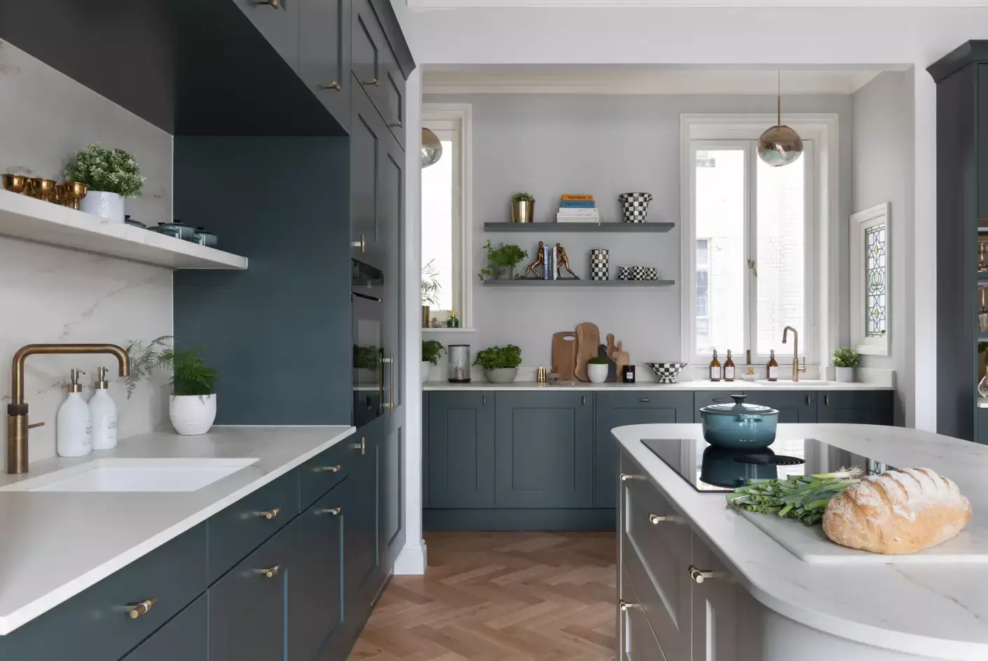 Fitzroy Copse Green & Taupe Grey