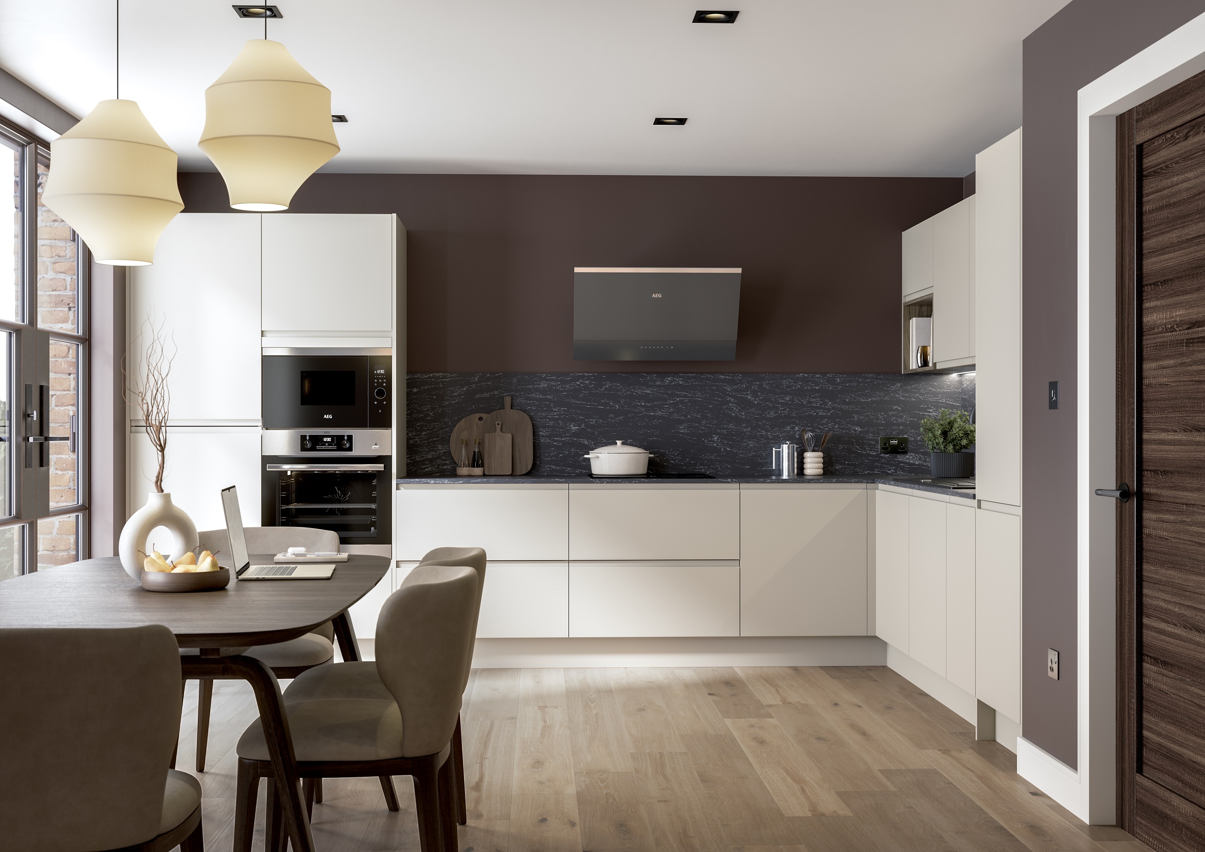 Arlo Kitchens Matt Taupe Grey kitchen