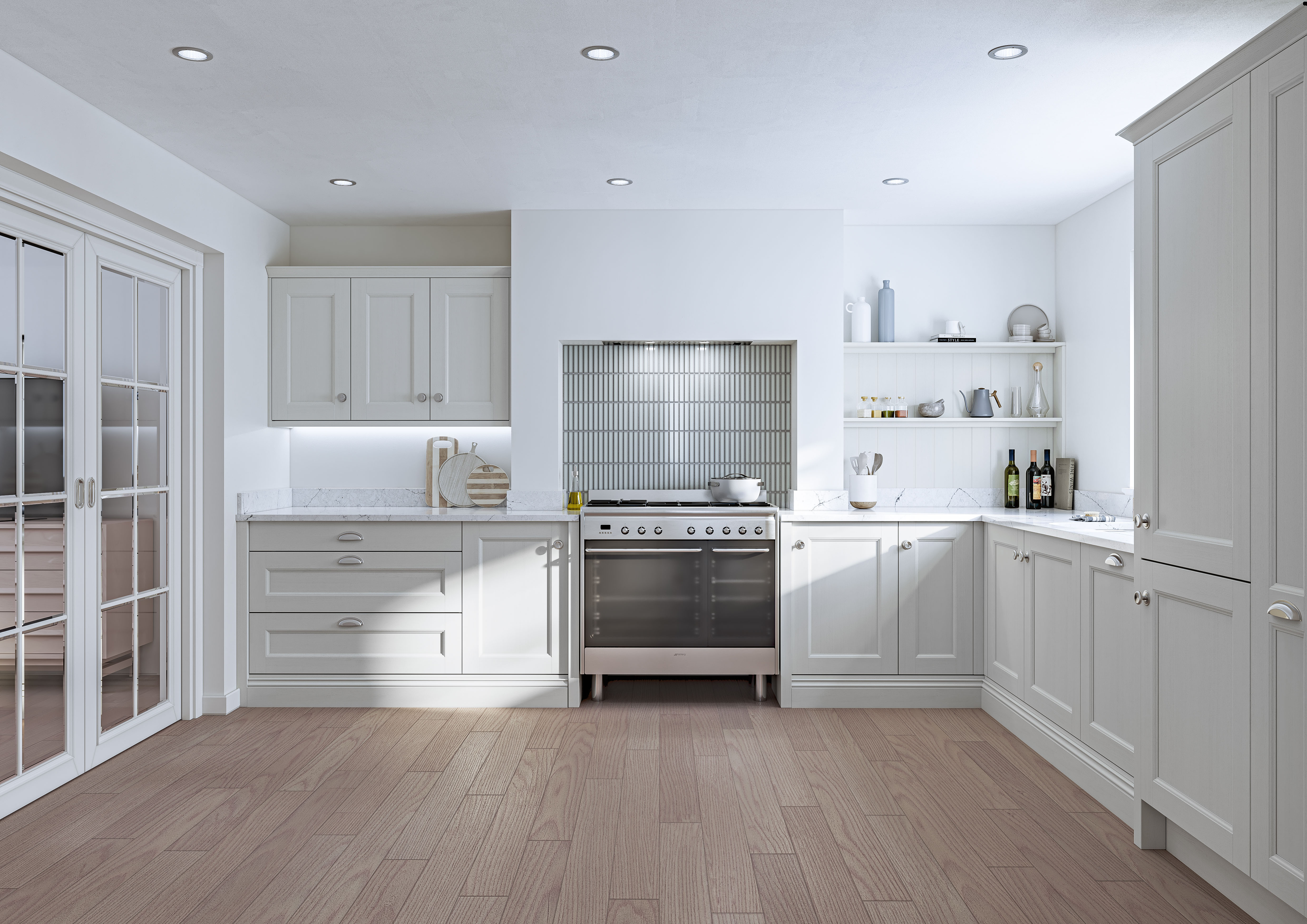 Belsay Beaded Kitchens Dove Grey kitchen