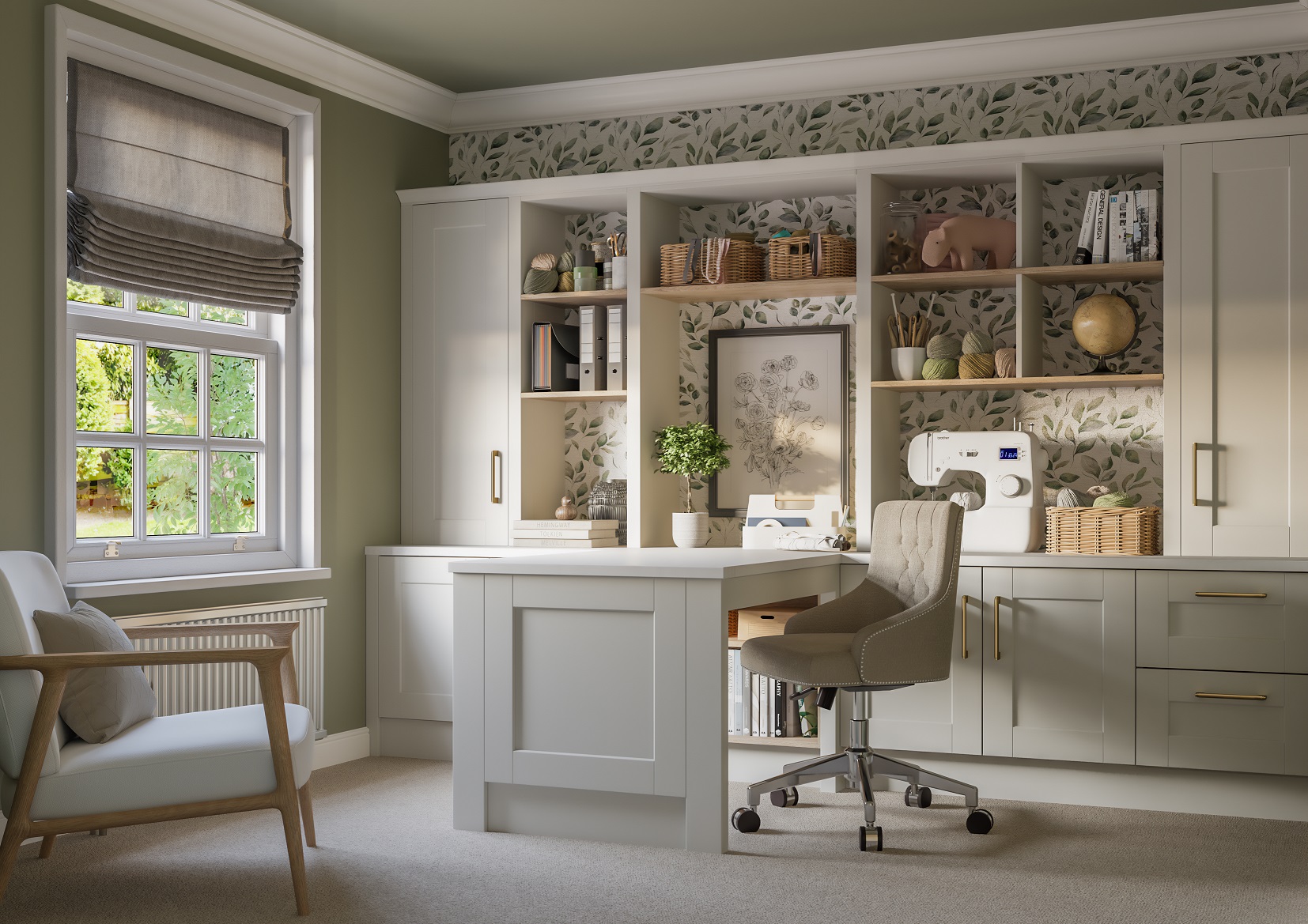 Belsay Smooth Home-Office Dove Grey kitchen