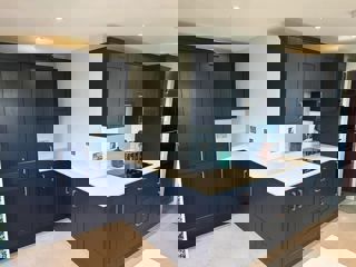 Belsay Woodgrain Indigo