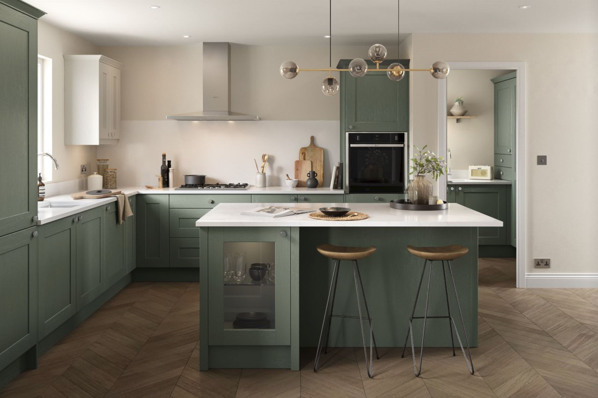 Belsay Kitchens Reed Green kitchen