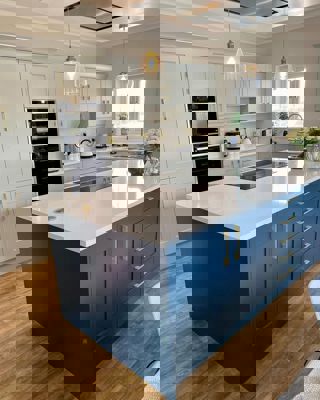 Fitzroy Hartforth Blue and Partridge Grey 