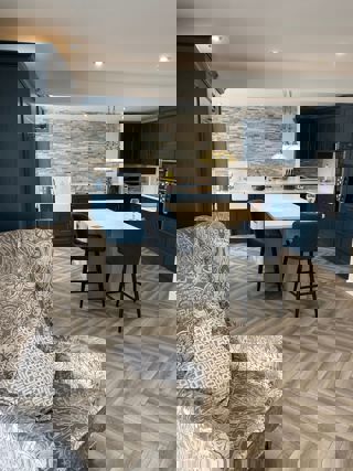 Mornington Beaded Hartforth Blue and Dove Grey