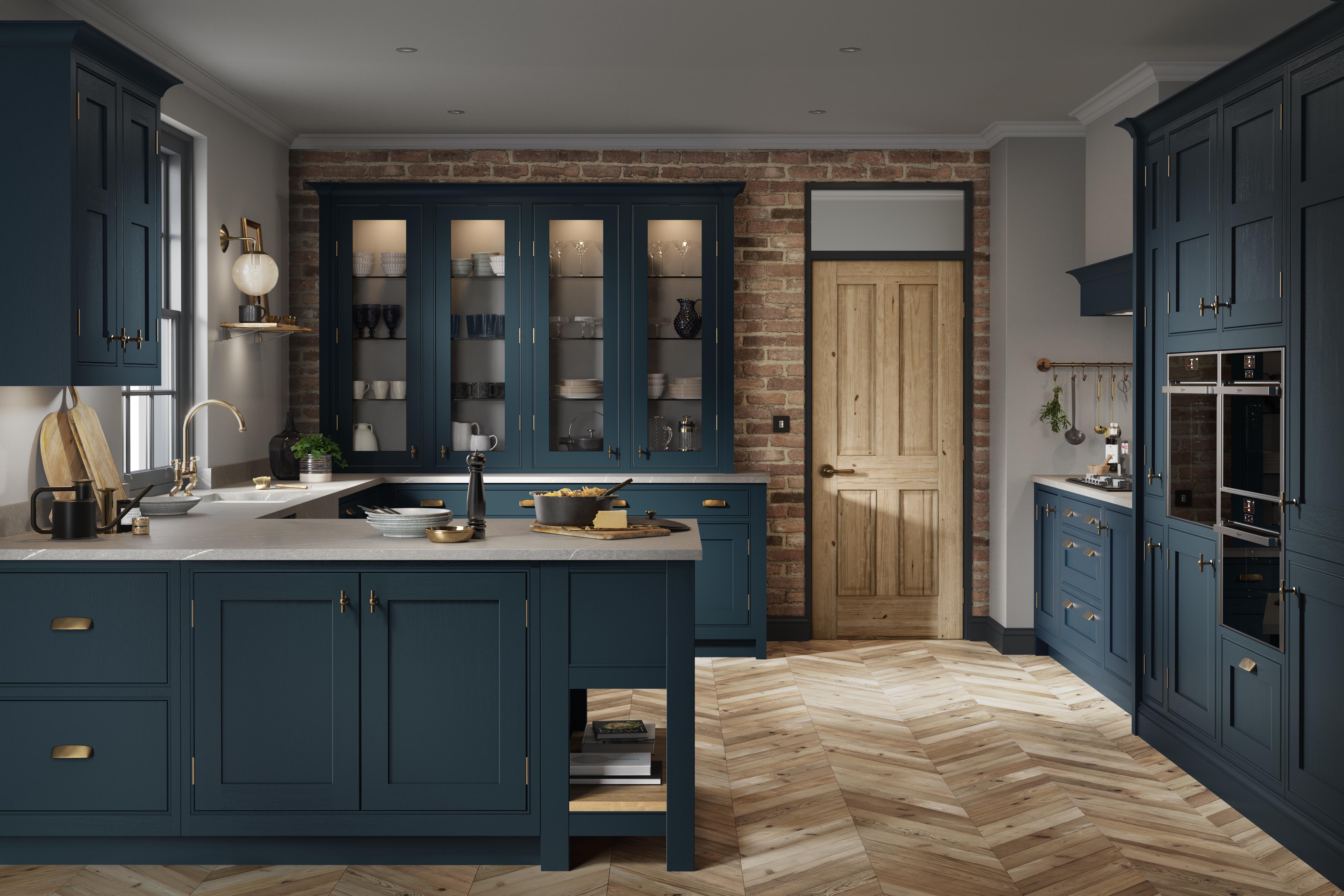 Clarendon Kitchens Hartforth Blue kitchen