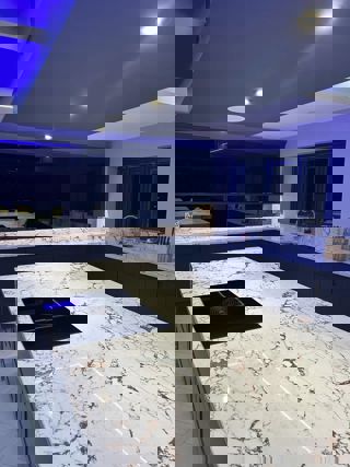 Hunton Outline Graphite, Walnut inlay and Feature Glazed Satin