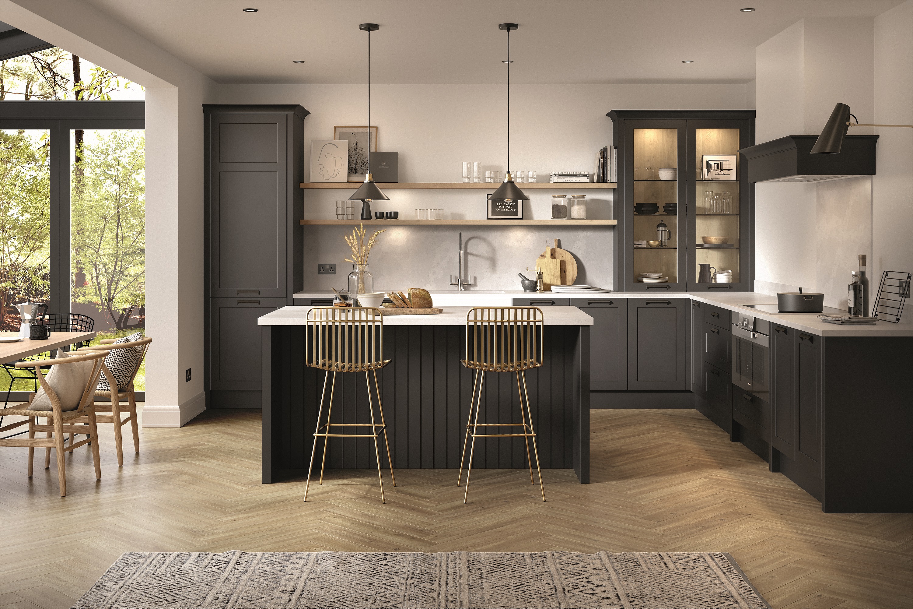 Hunton Kitchens Carbon and Porcelain kitchen