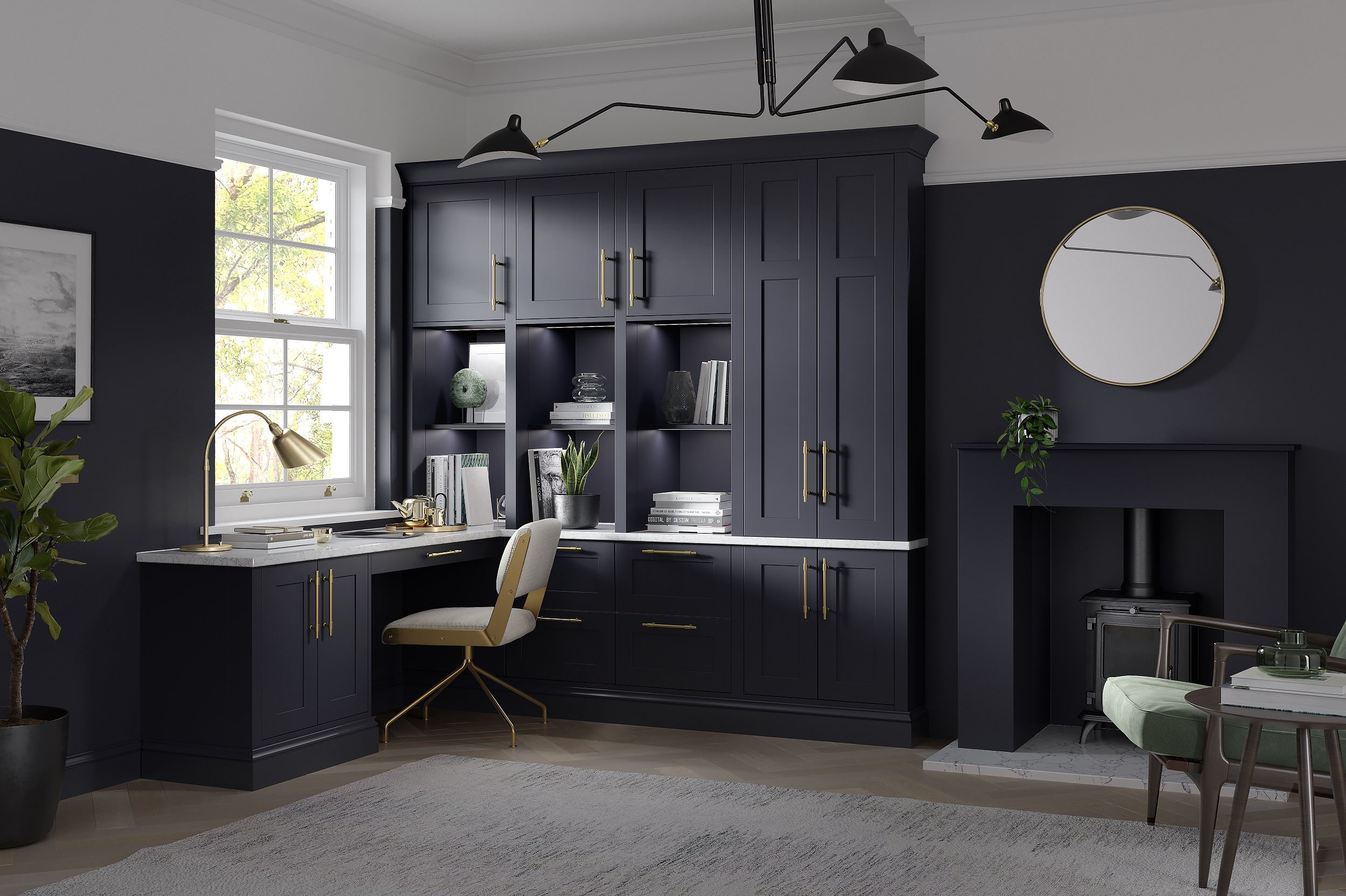 Hunton Home-Office Charcoal kitchen