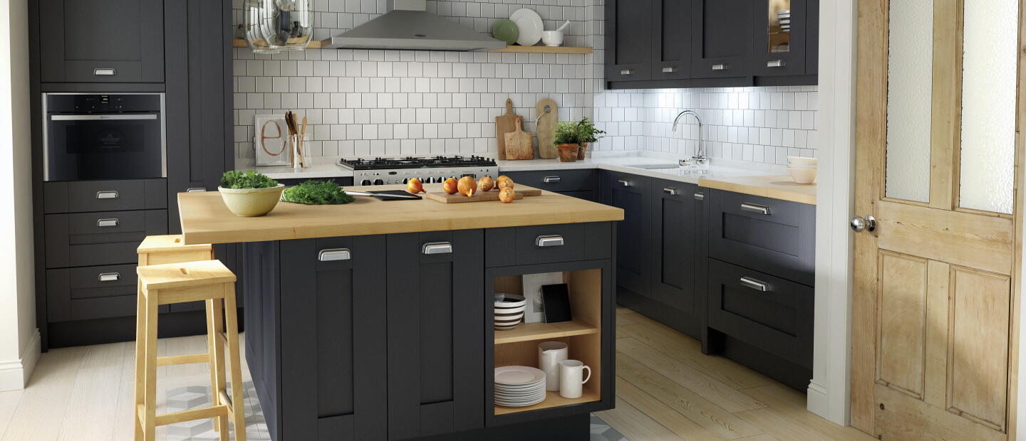 Milbourne Kitchens Charcoal kitchen