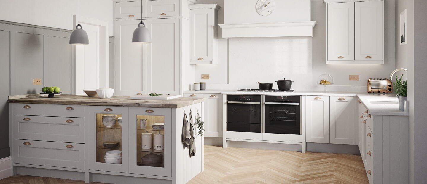 Mornington Beaded Kitchens Dove Grey kitchen