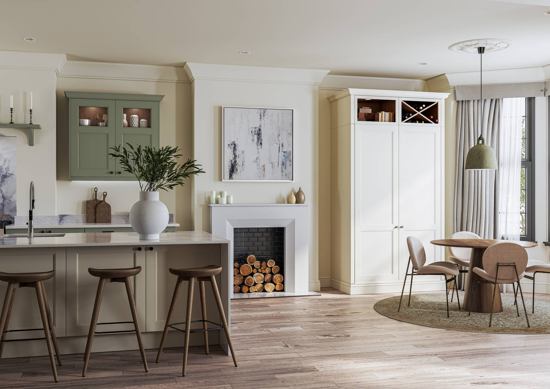 Regiment and Taupe Grey