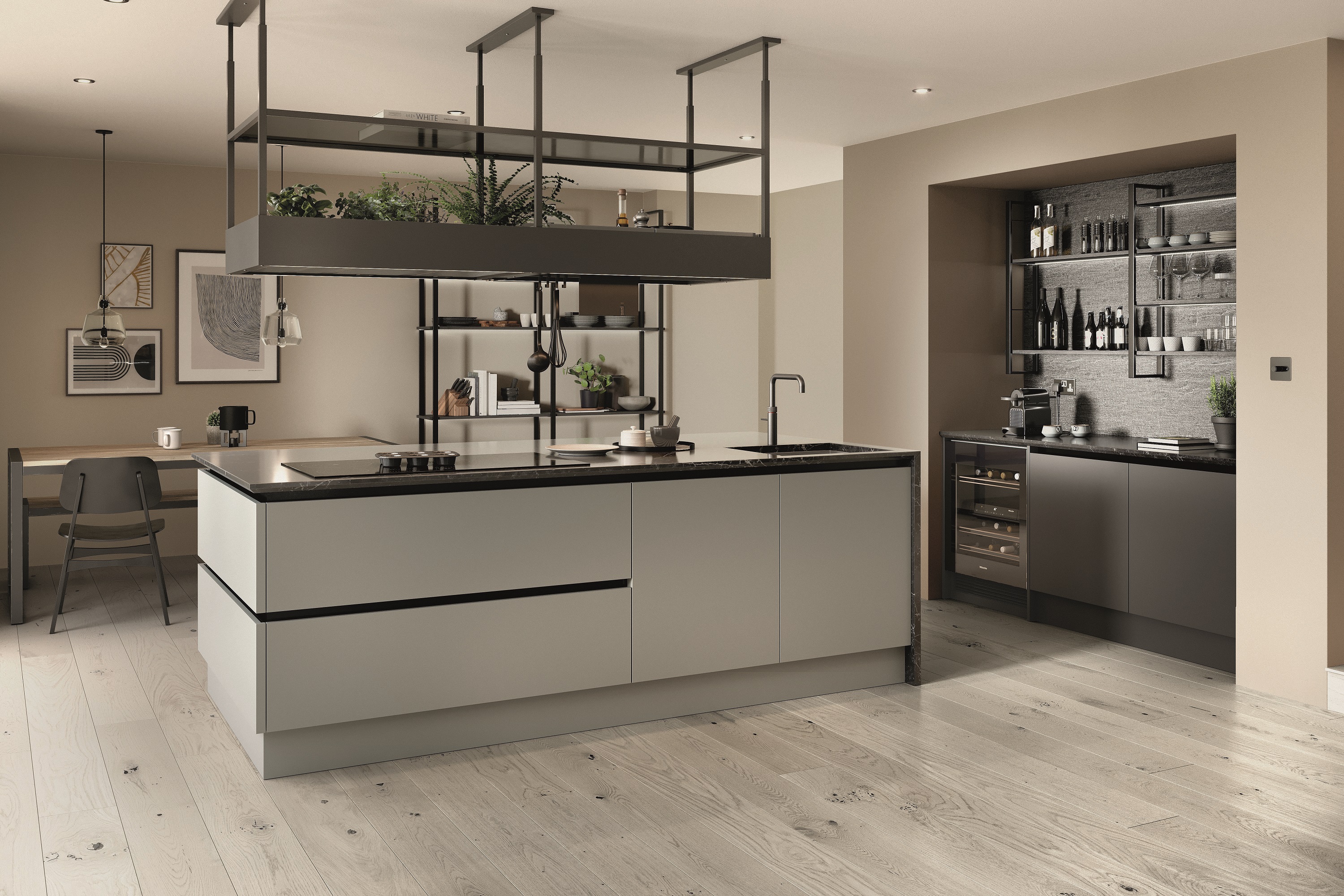 Porter Kitchens Dust Grey kitchen