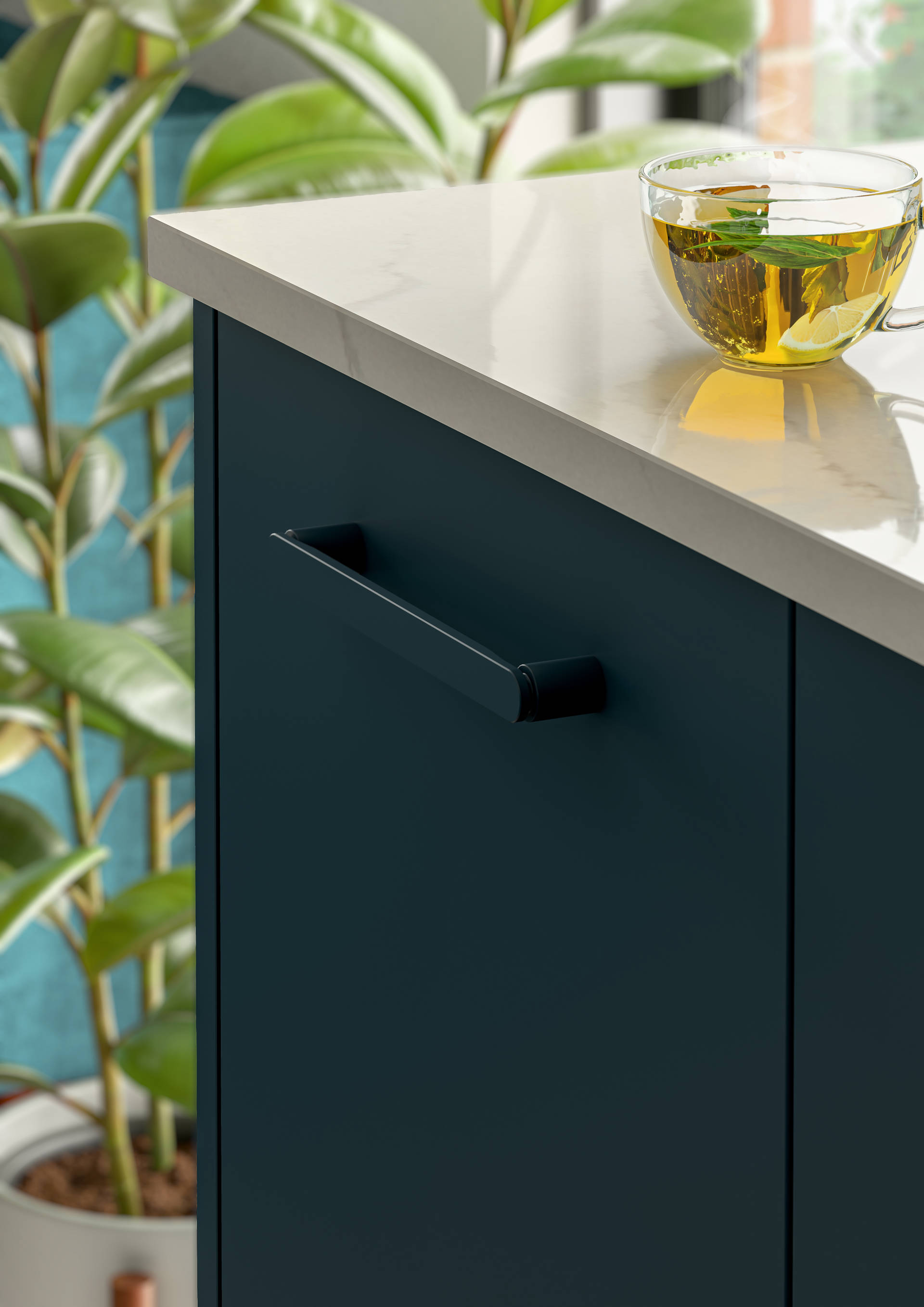 Hartforth Blue Porter Kitchens | Second Nature