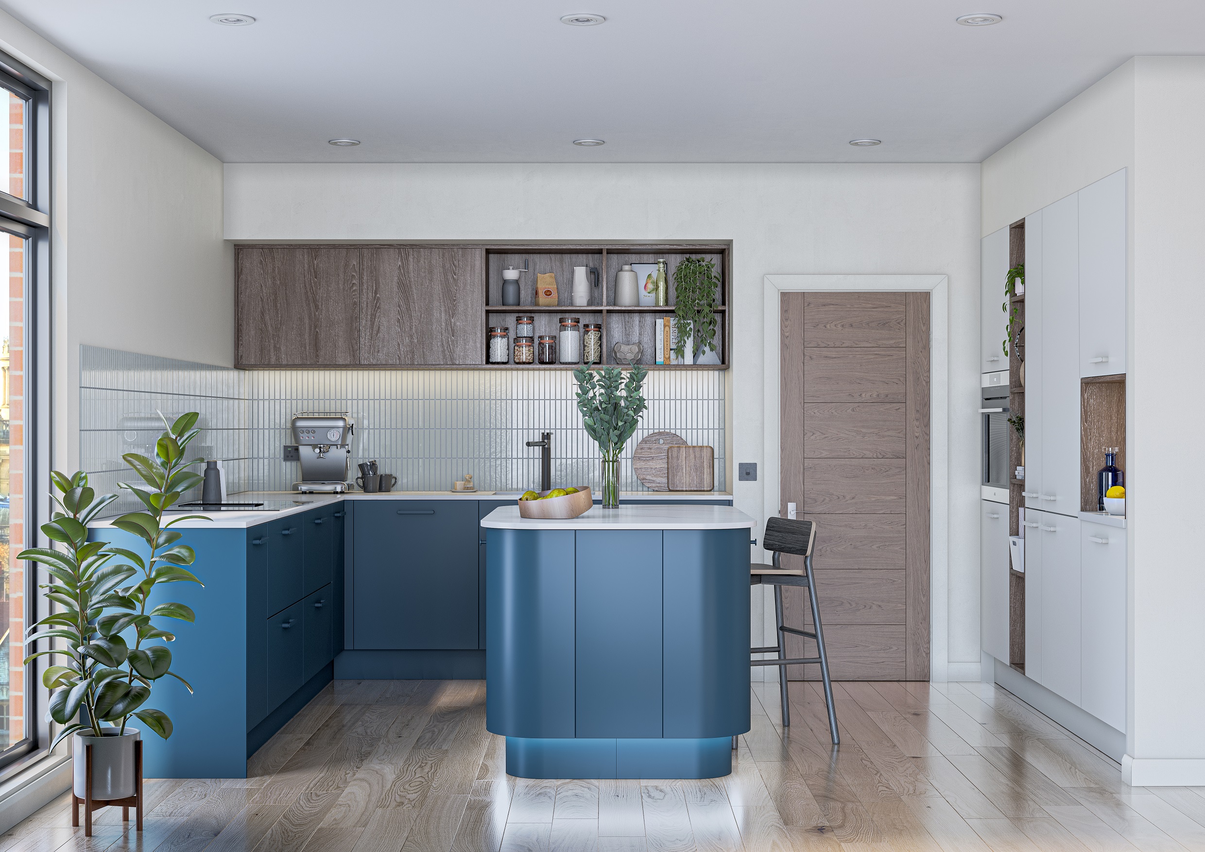Porter Kitchens Hartforth Blue kitchen
