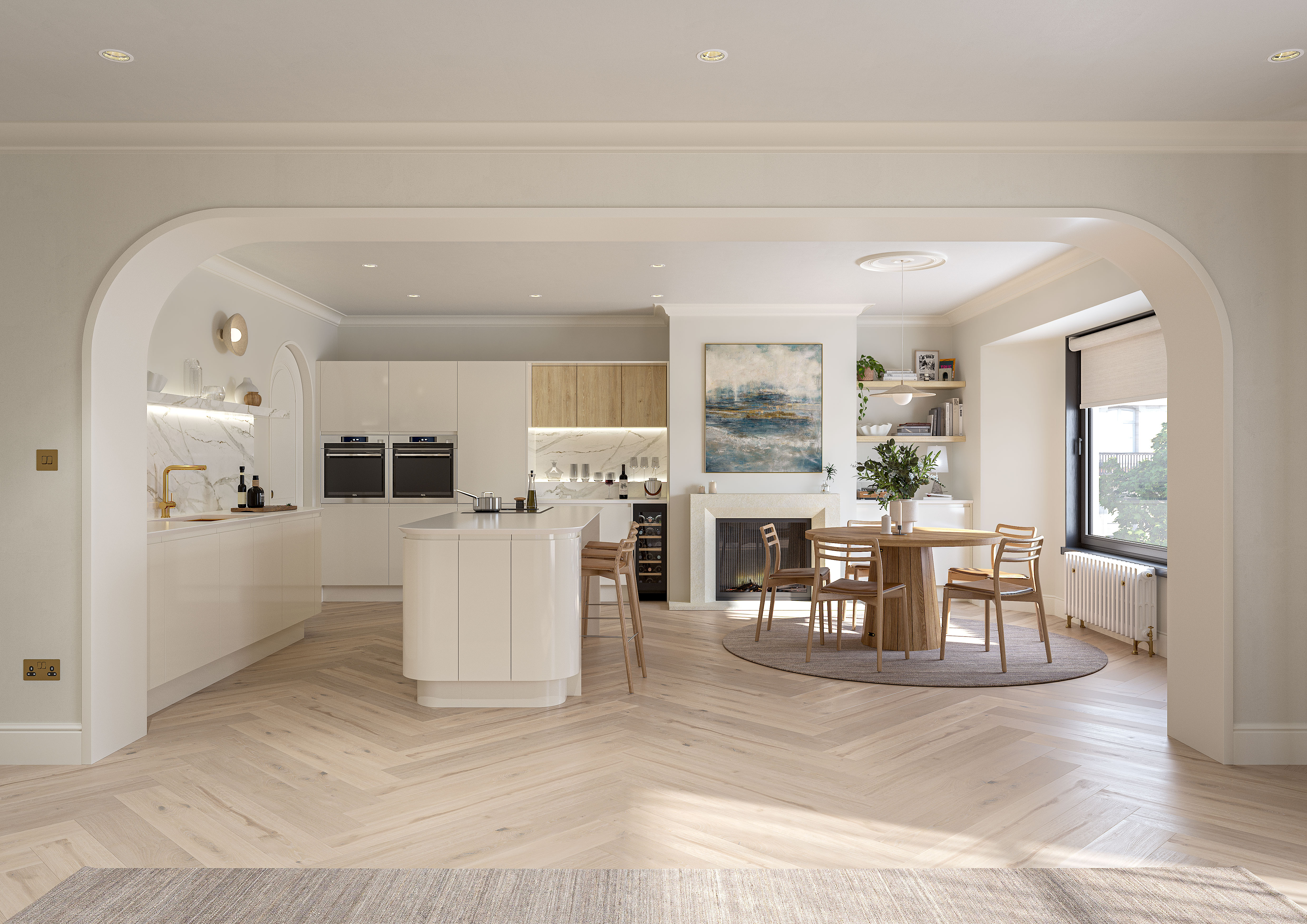 Remo Kitchens Taupe Grey Gloss kitchen