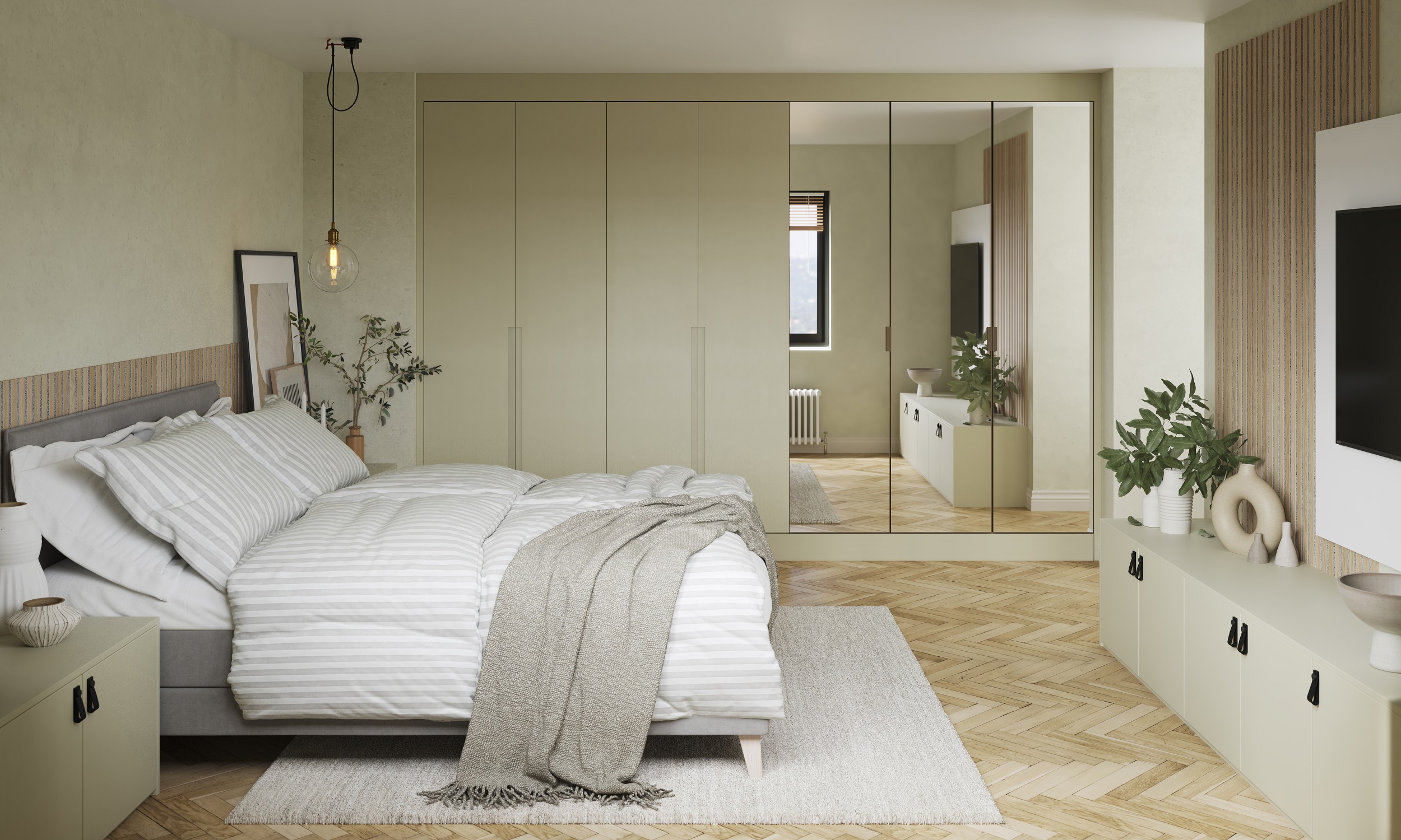 Sculpt Bedrooms Sage Green kitchen