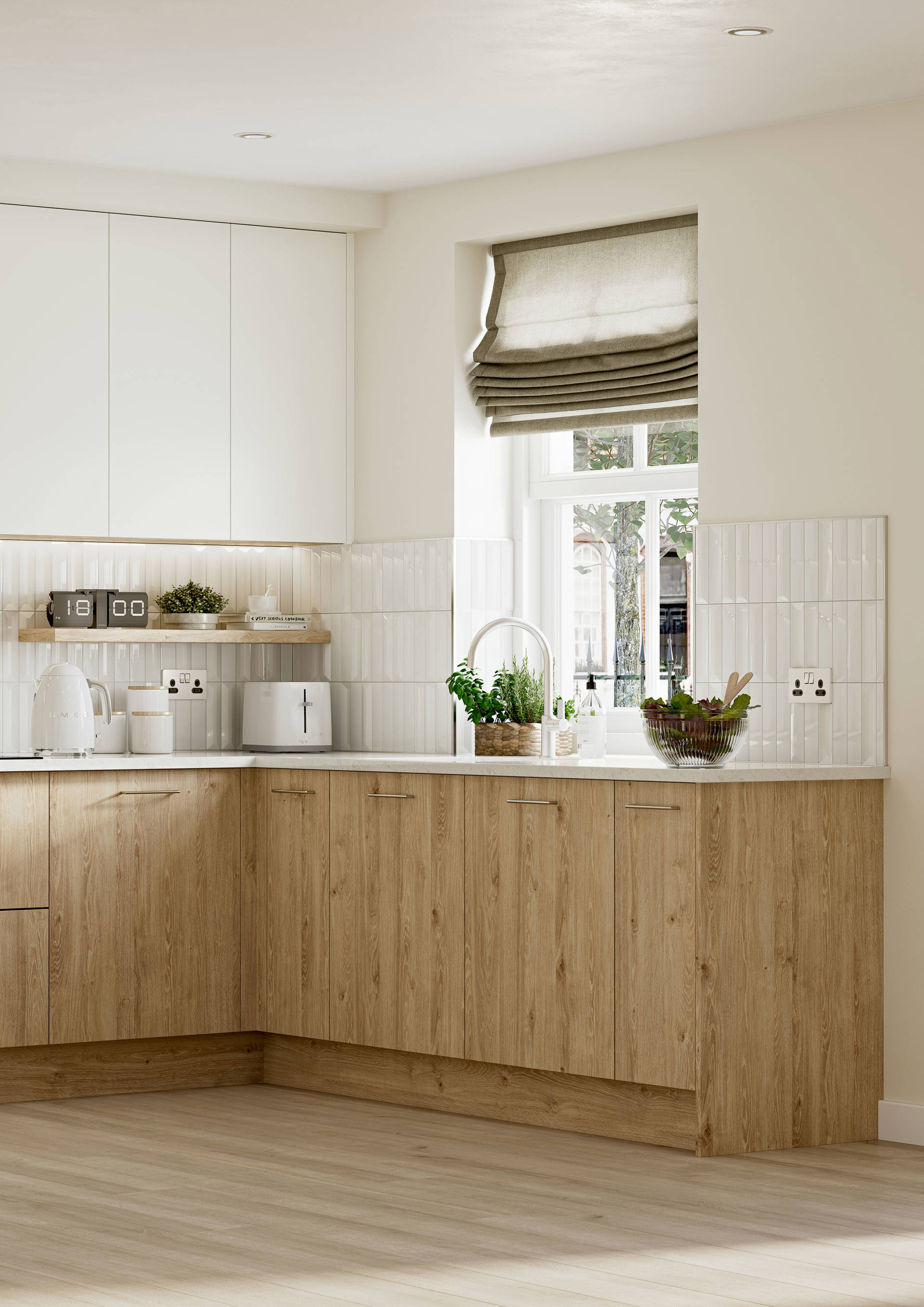 Essen Premium White & Essen Natural Davos Oak