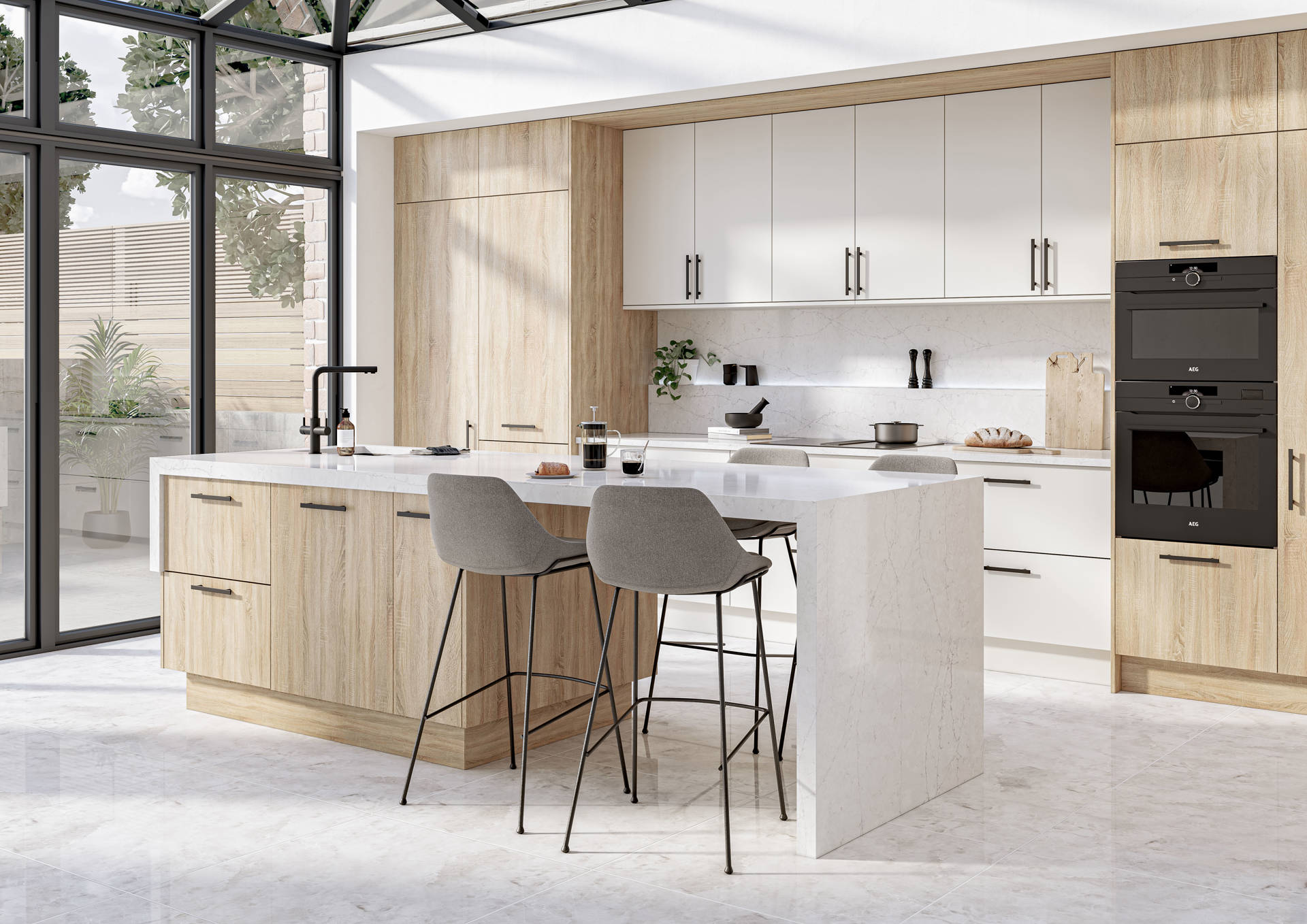 Essen Grey Bardlino Oak & Essen Light Grey