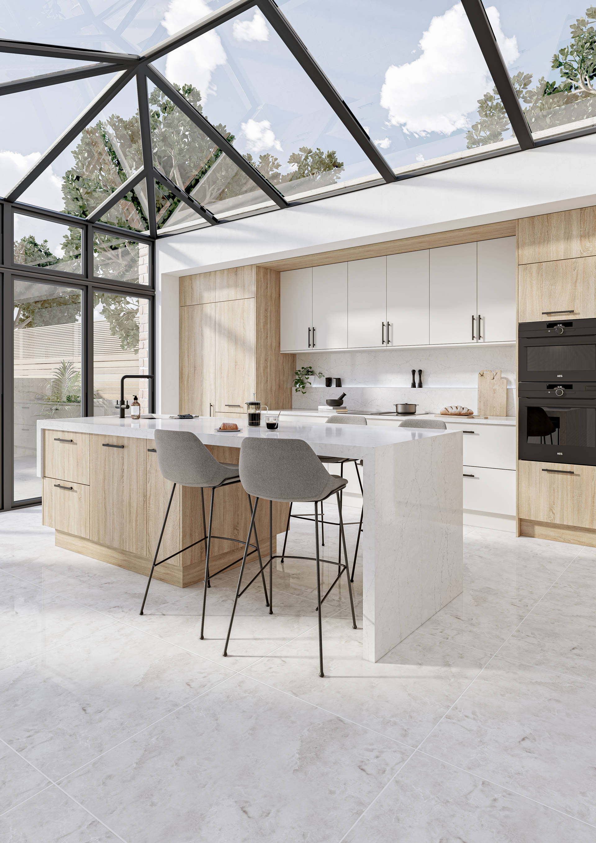 Essen Grey Bardlino Oak & Essen Light Grey