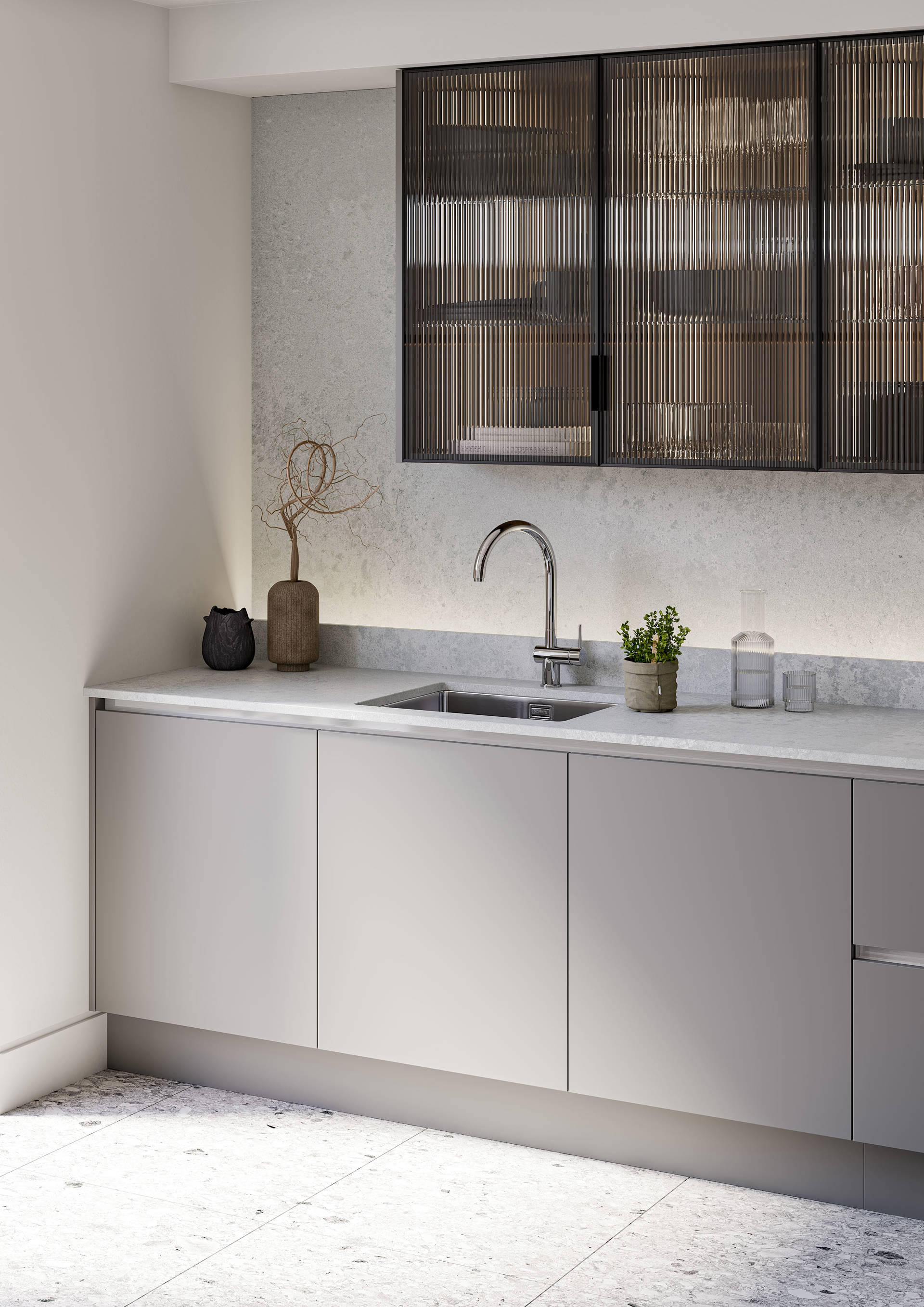 Linea Onyx Grey & Nura Tabaco Oak Linear
