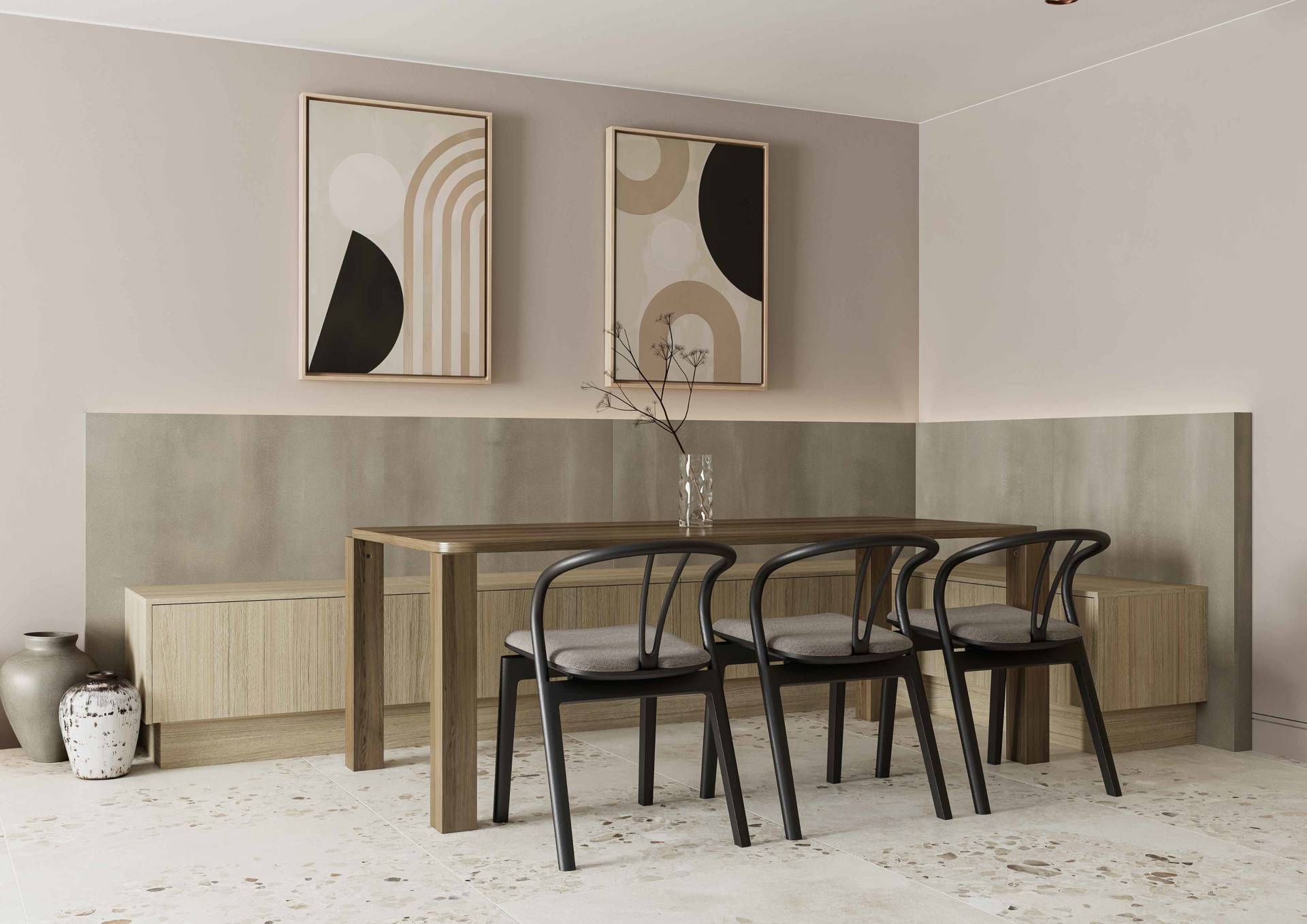 Nura - Greystone Oak & Metara  Steel Oxid